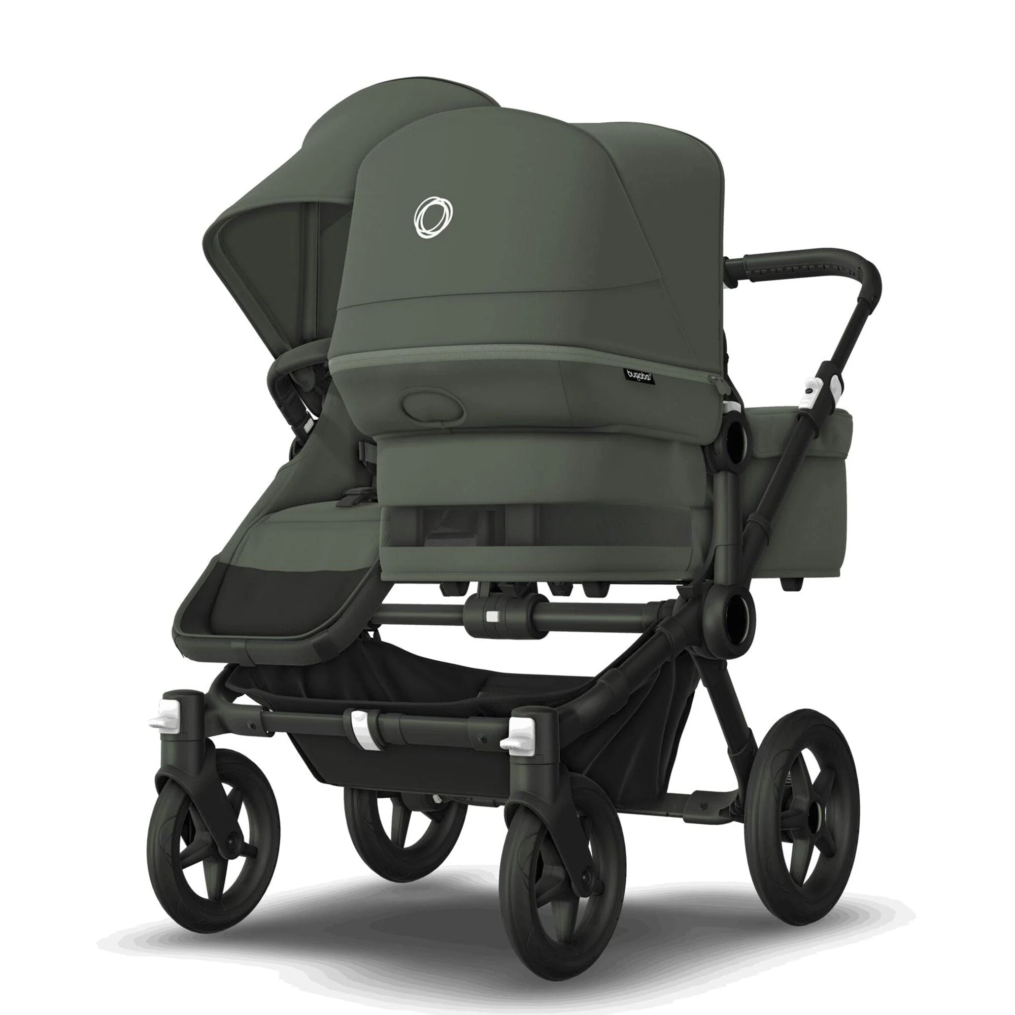 Bugaboo Donkey 5 Duo Complete Cloud T Travel System - Forest Green - Image 3