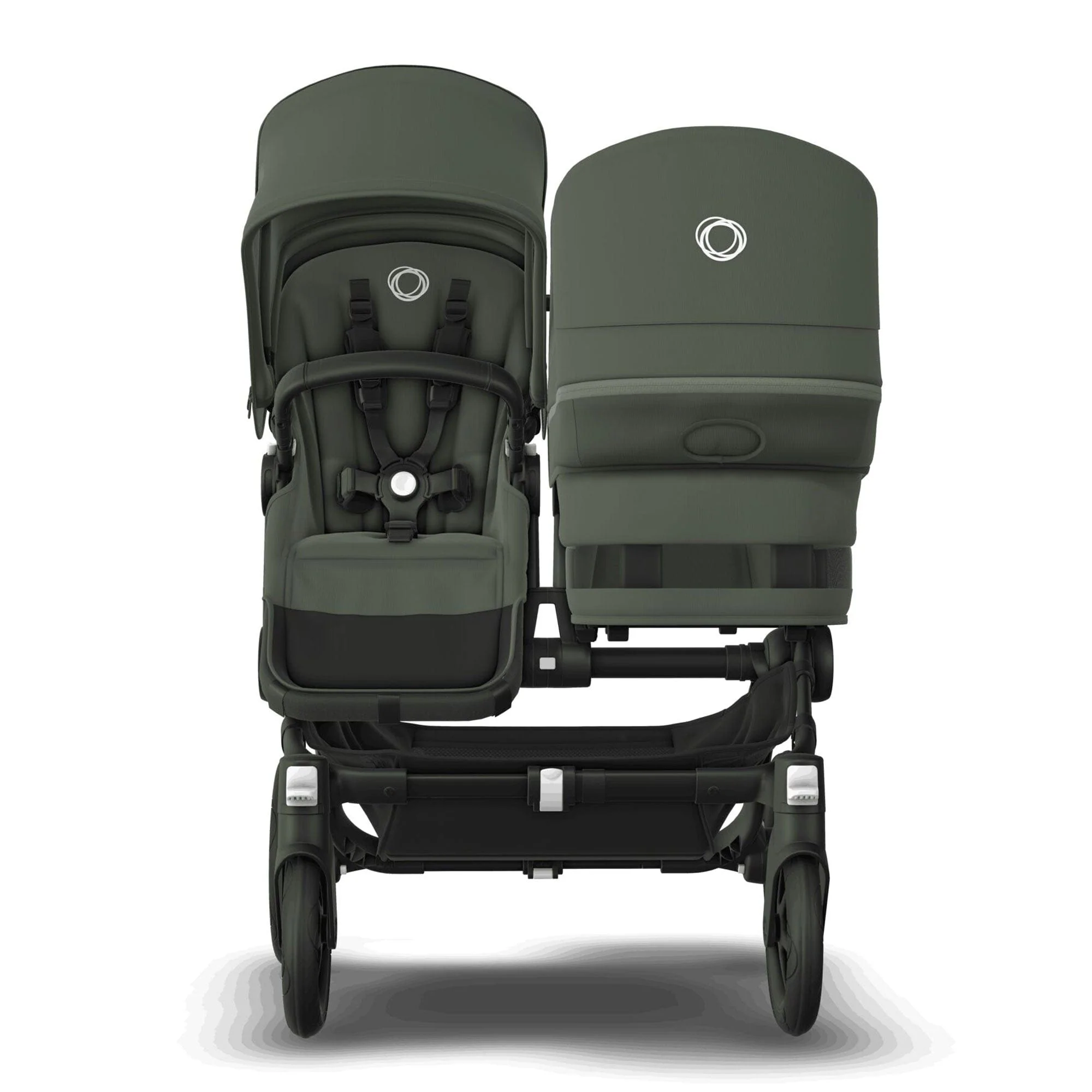 Bugaboo Donkey 5 Duo Complete Pushchair - Black/Forest Green - Image 6