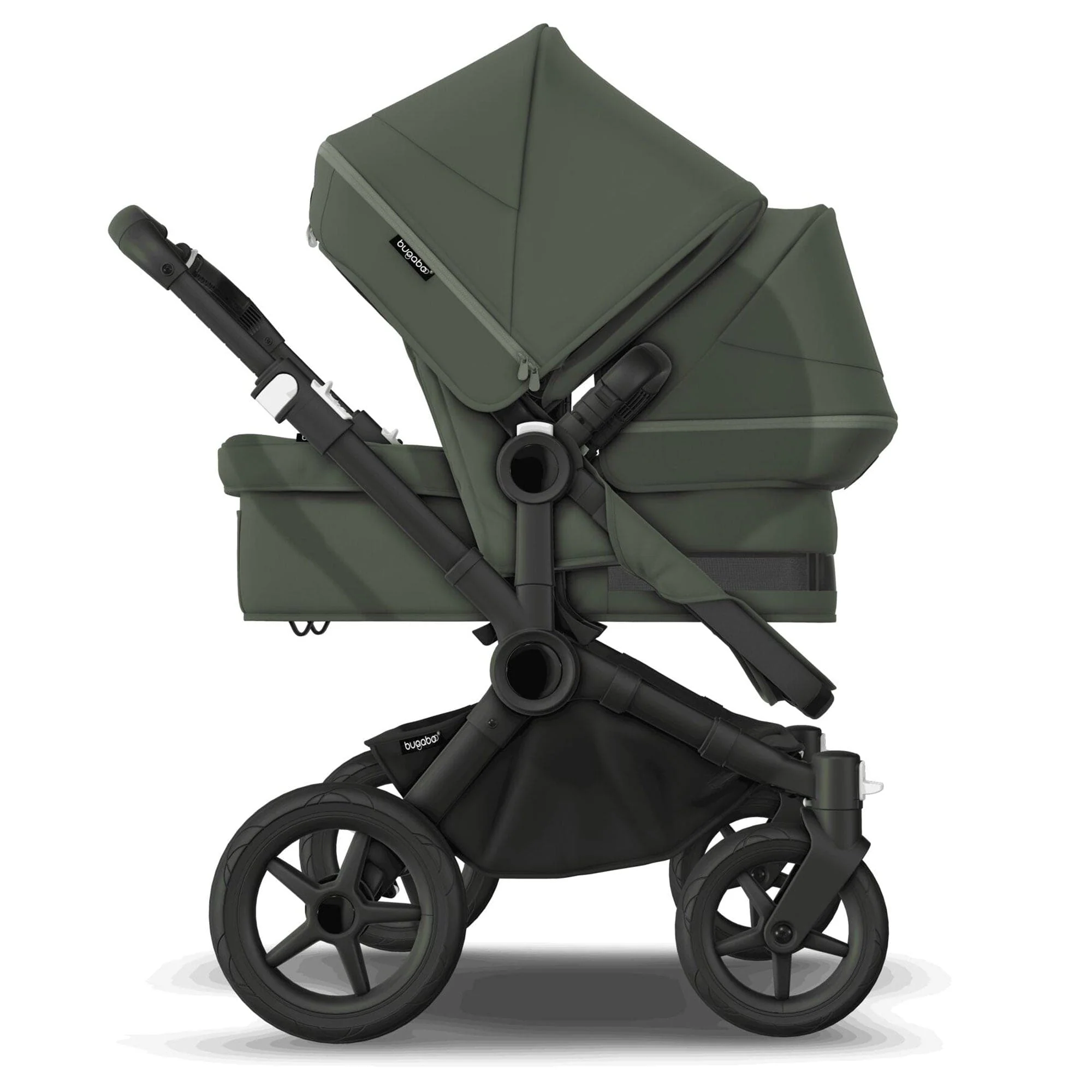Bugaboo Donkey 5 Duo Ultimate Newborn Bundle - Forest Green - Image 4