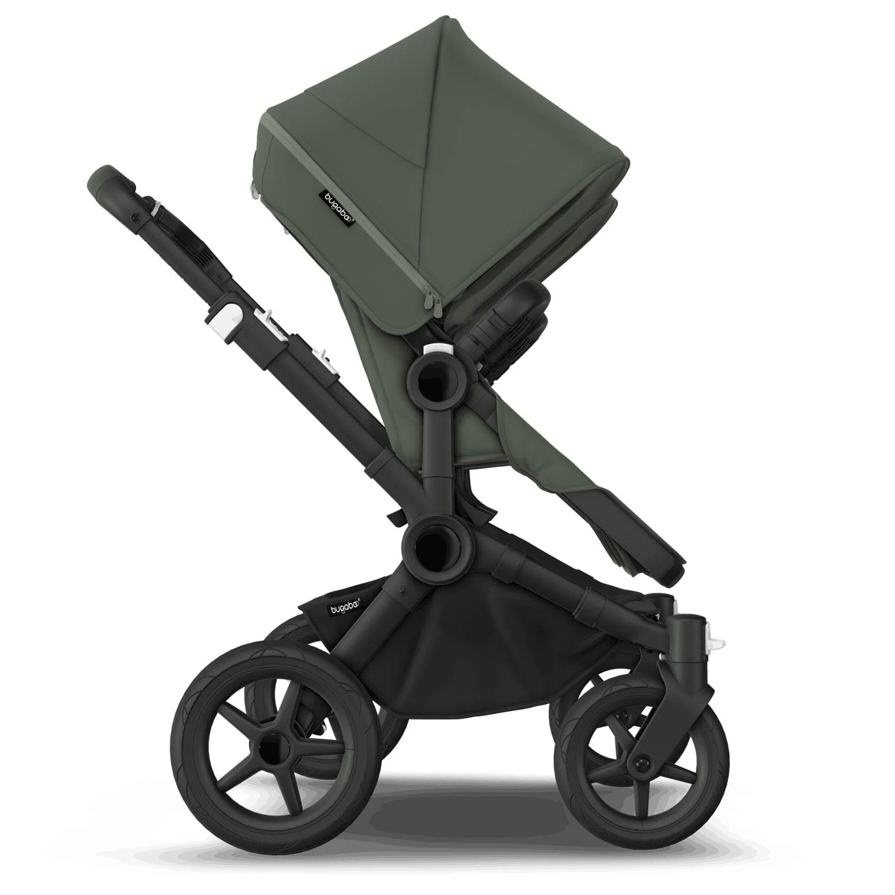 Bugaboo Donkey 5 Twin Complete Cloud T Travel System - Forest Green - Image 3