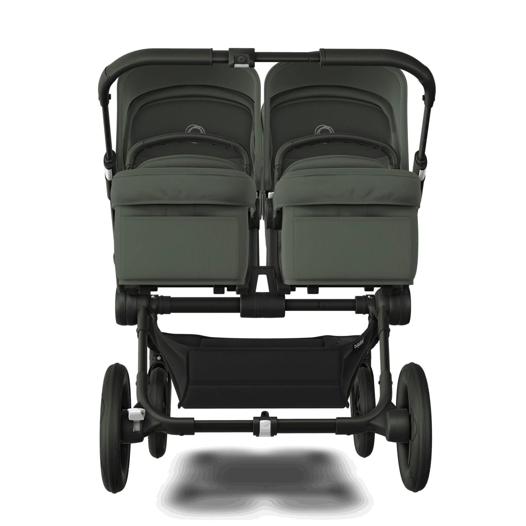 Bugaboo Donkey 5 Twin Complete Cloud T Travel System - Forest Green - Image 9