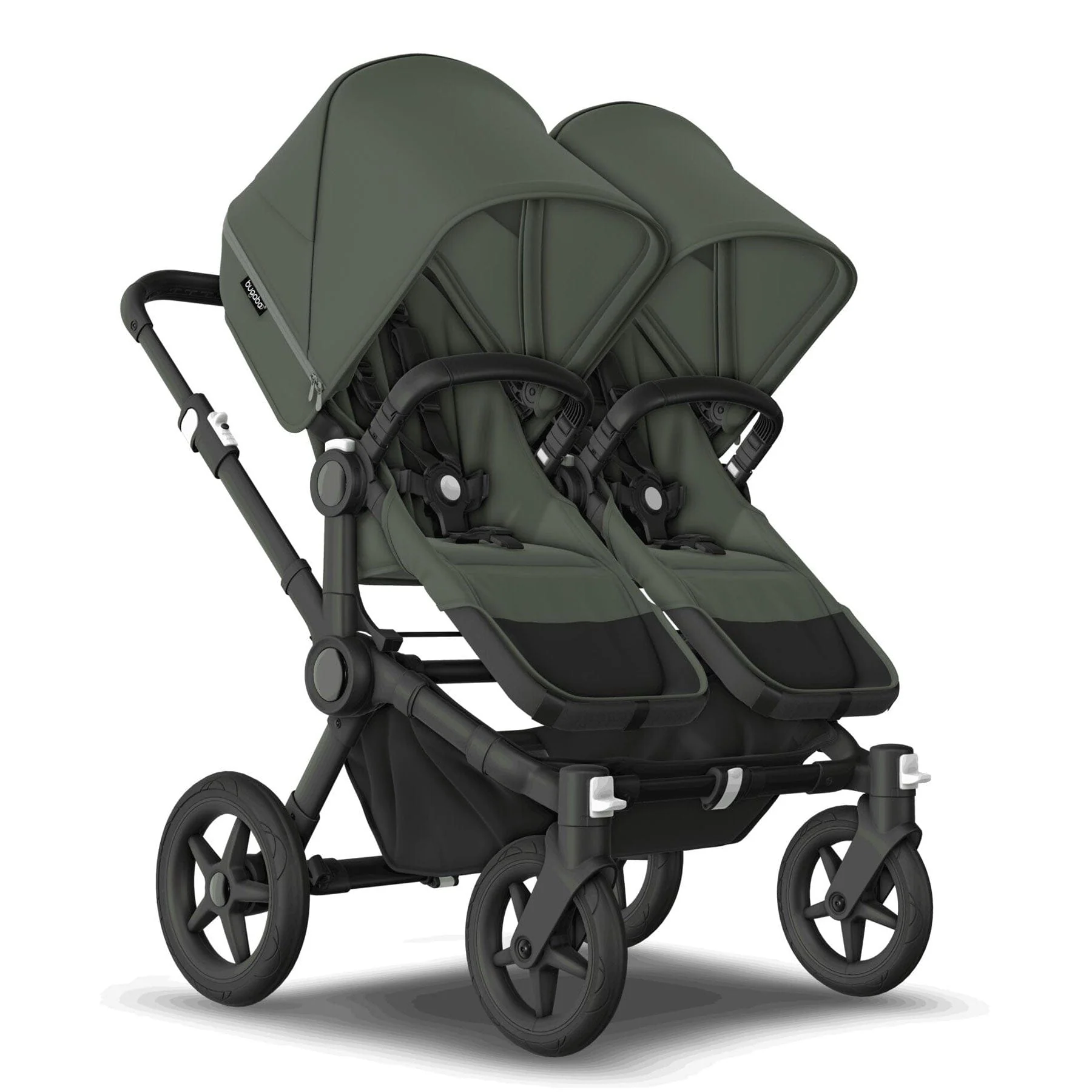 Bugaboo Donkey 5 Twin Complete Pushchair - Black/Forest Green - Image 8