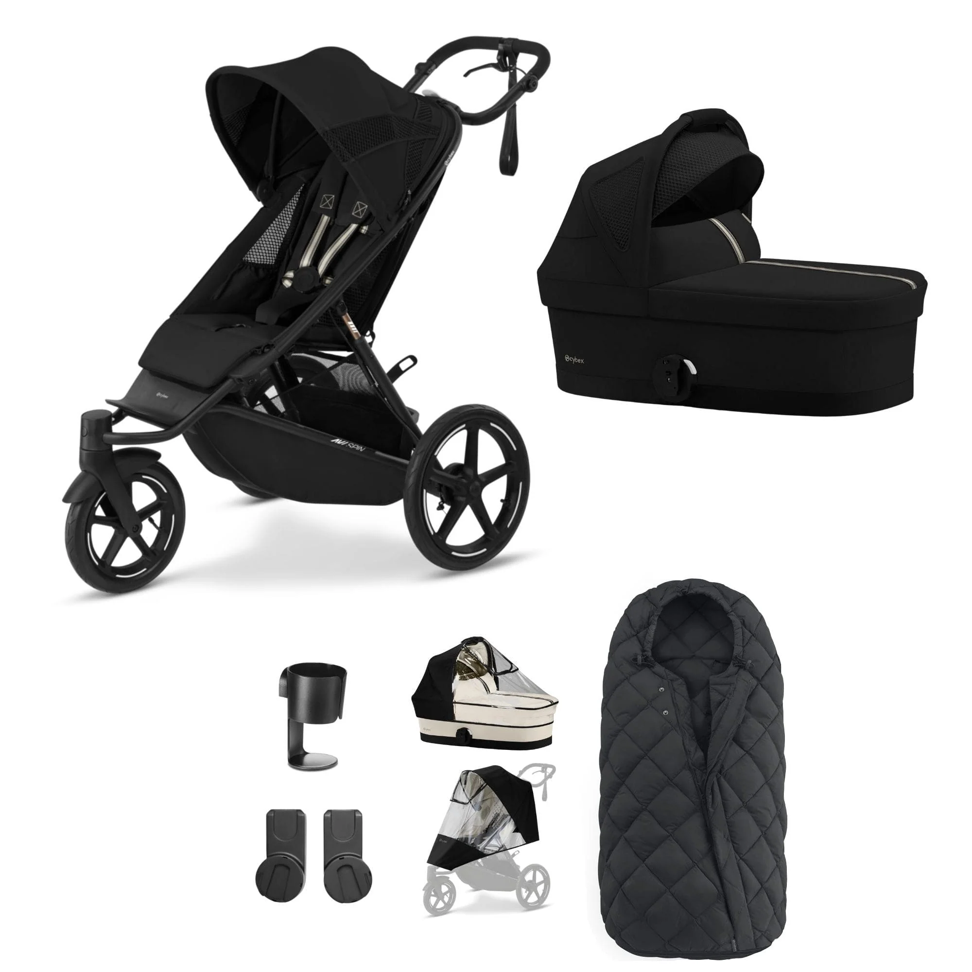 Cybex Avi Spin Essential Kit - Moon Black - Image 12