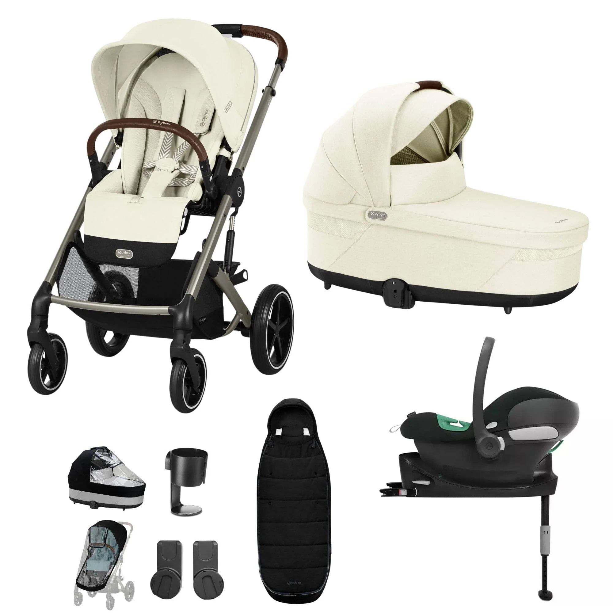 Cybex Balios S Lux Comfort Bundle - Taupe/Seashell Beige - Image 17