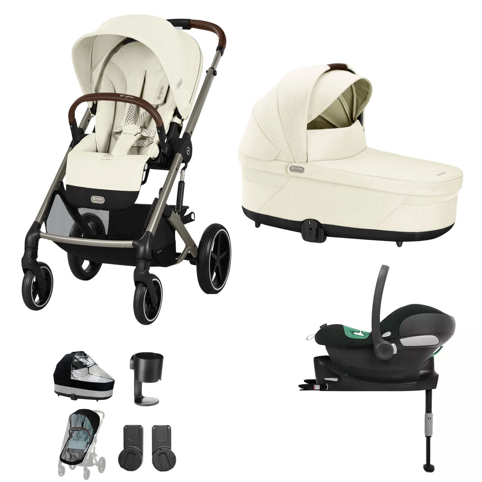 Cybex Balios S Lux Comfort Bundle - Taupe/Seashell Beige - Image 18