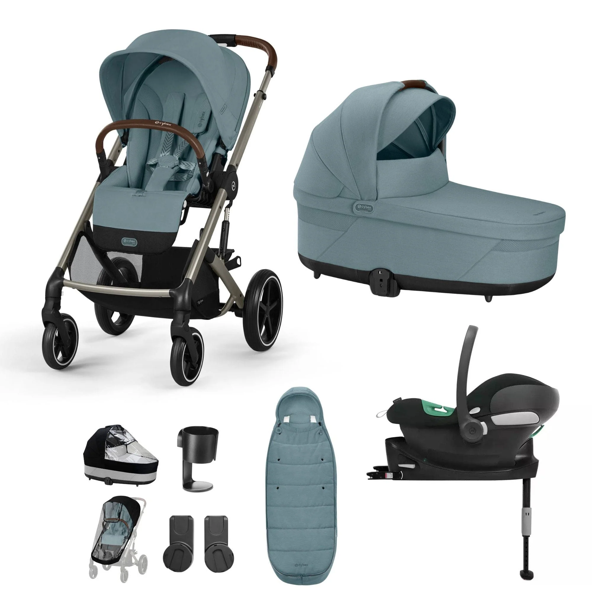 Cybex Balios S Lux Comfort Bundle - Taupe/Stormy Blue - Image 17