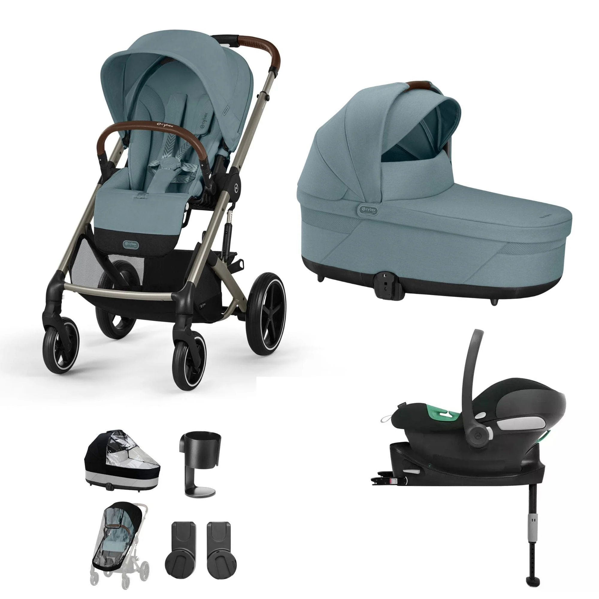 Cybex Balios S Lux Comfort Bundle - Taupe/Stormy Blue - Image 18