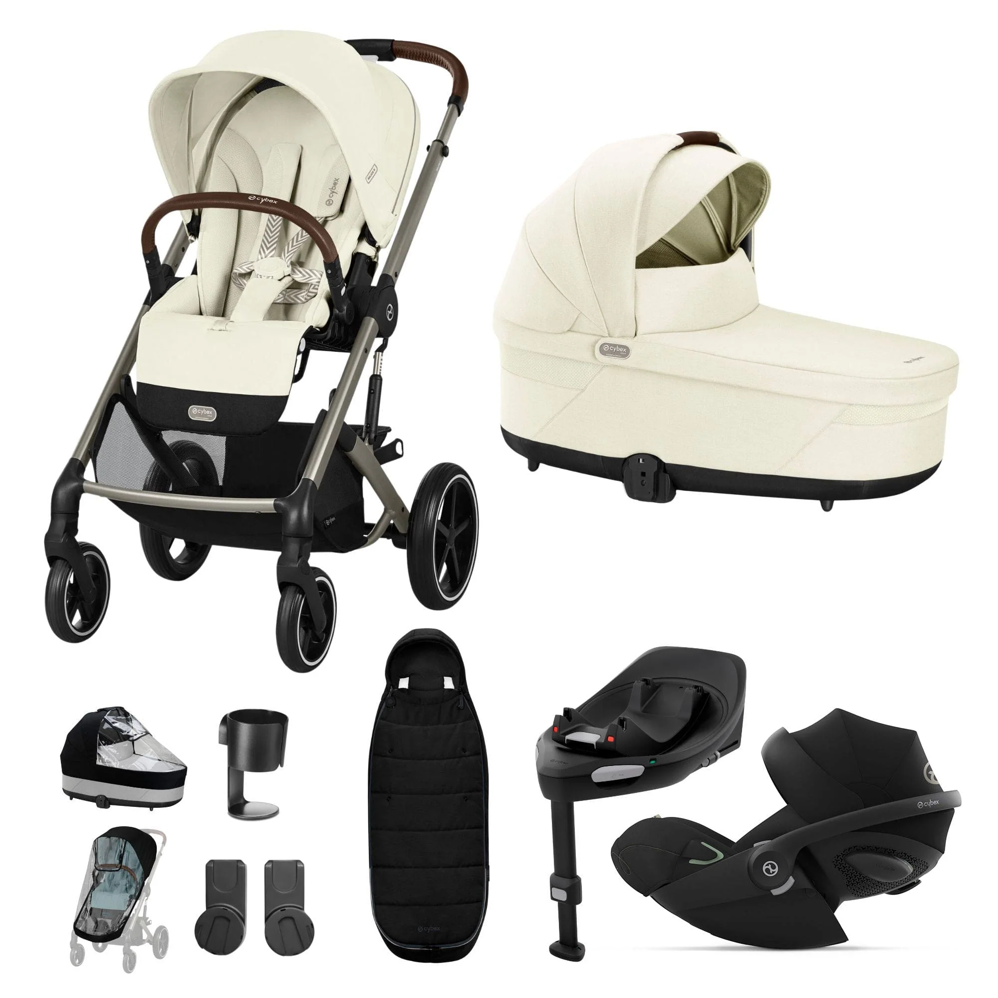 Cybex Balios S Lux Luxury Bundle - Taupe/Seashell Beige - Image 19
