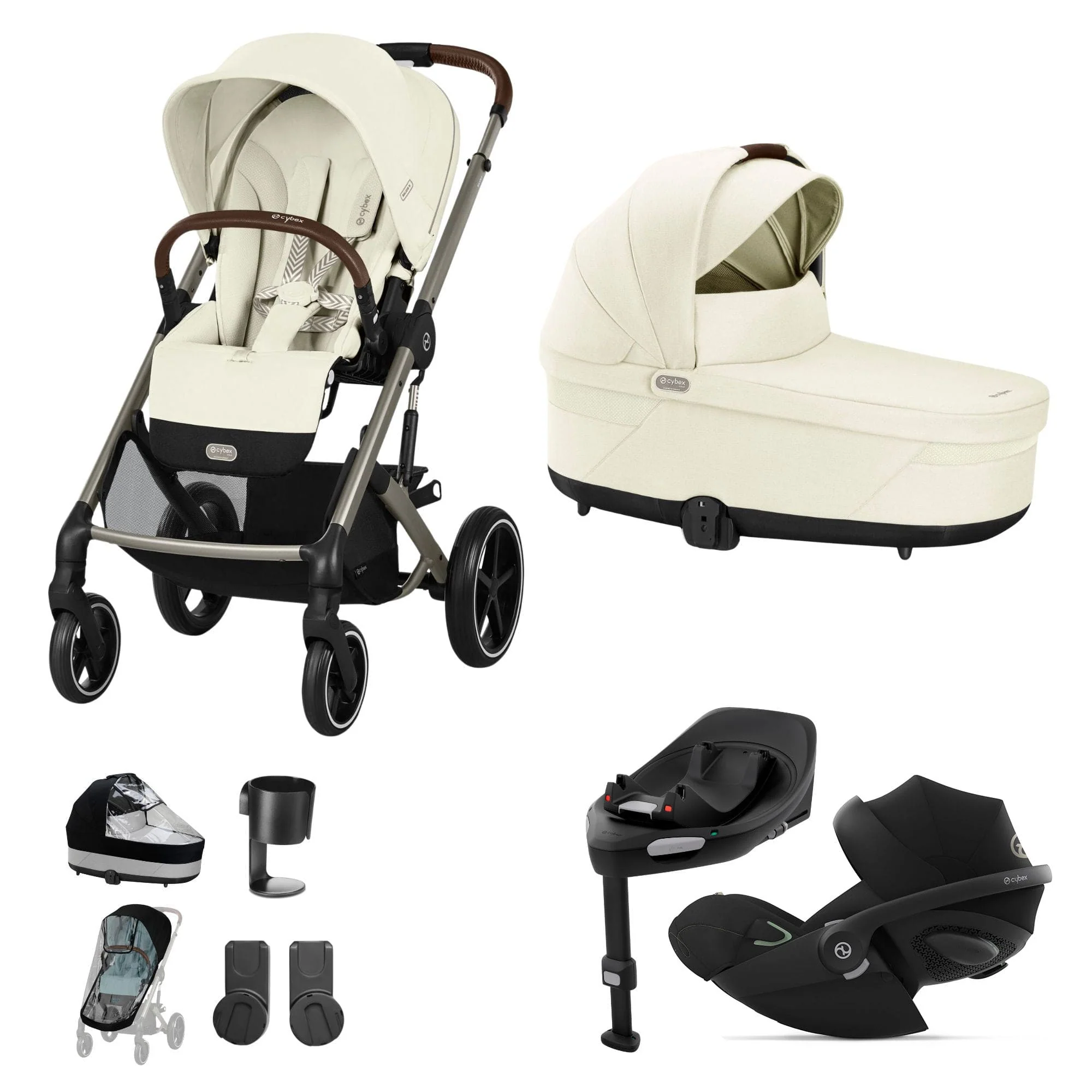 Cybex Balios S Lux Luxury Bundle - Taupe/Seashell Beige - Image 20