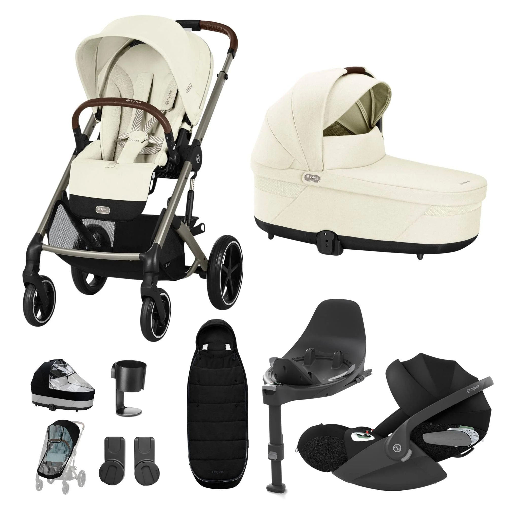 Cybex Balios S Lux Luxury Bundle - Taupe/Seashell Beige - Image 22
