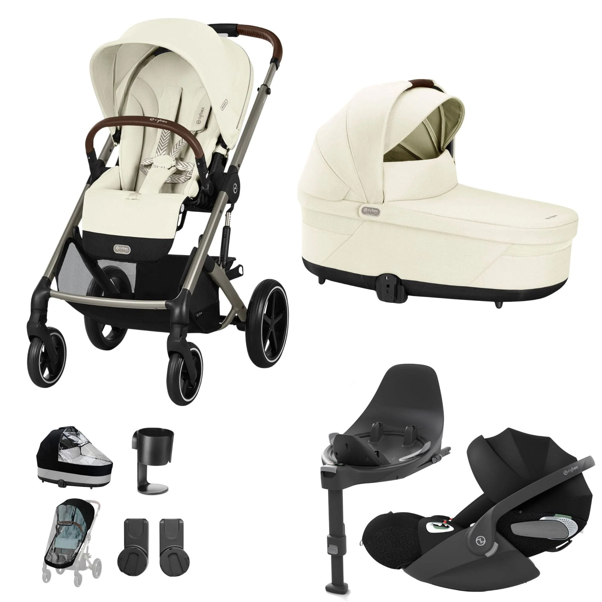 Cybex Balios S Lux Luxury Bundle - Taupe/Seashell Beige - Image 23