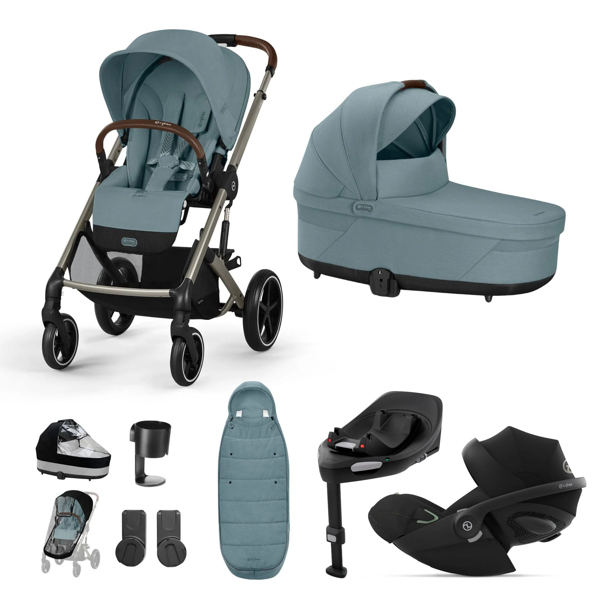 Cybex Balios S Lux Luxury Bundle - Taupe/Stormy Blue - Image 22