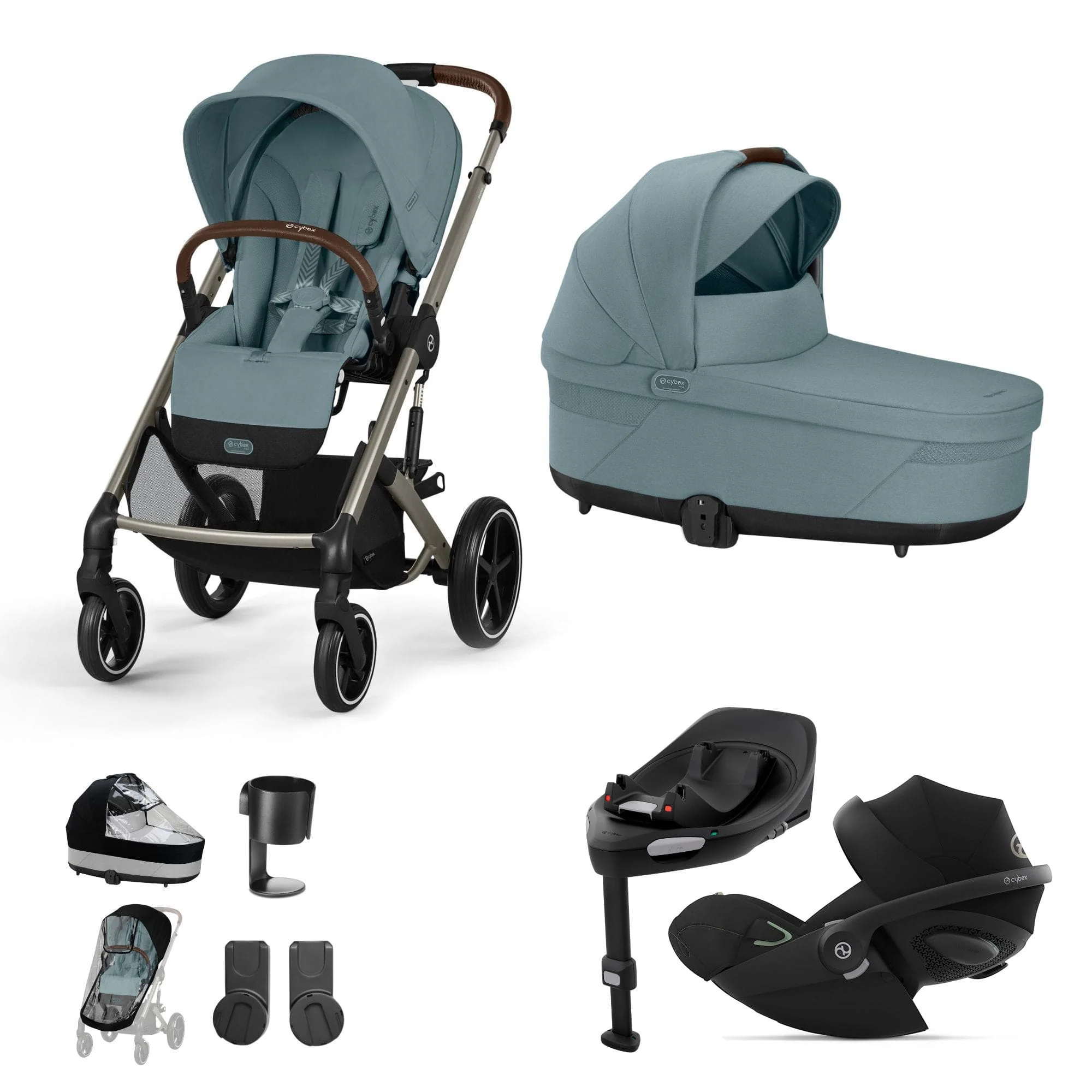 Cybex Balios S Lux Luxury Bundle - Taupe/Stormy Blue - Image 23