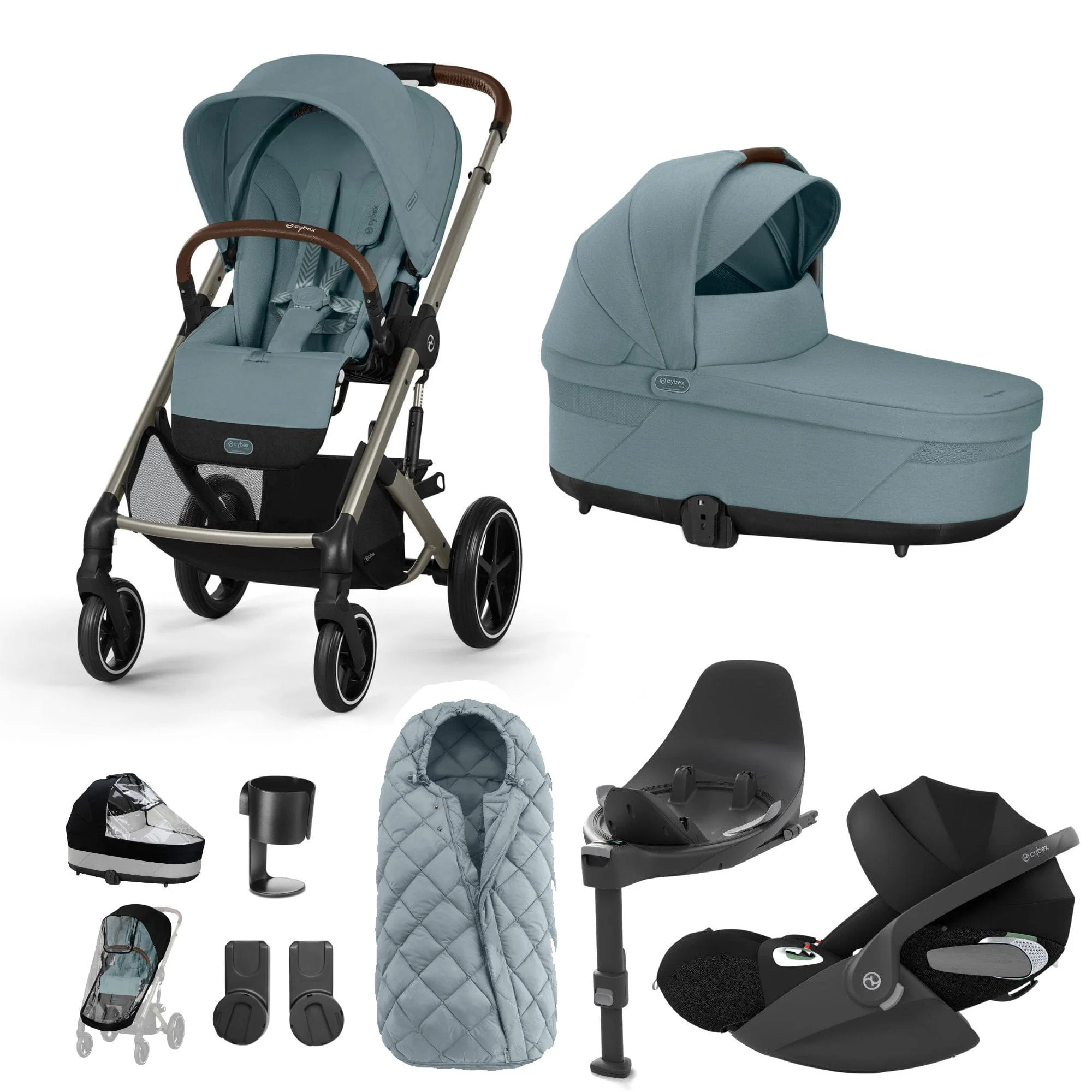 Cybex Balios S Lux Luxury Bundle - Taupe/Stormy Blue - Image 24
