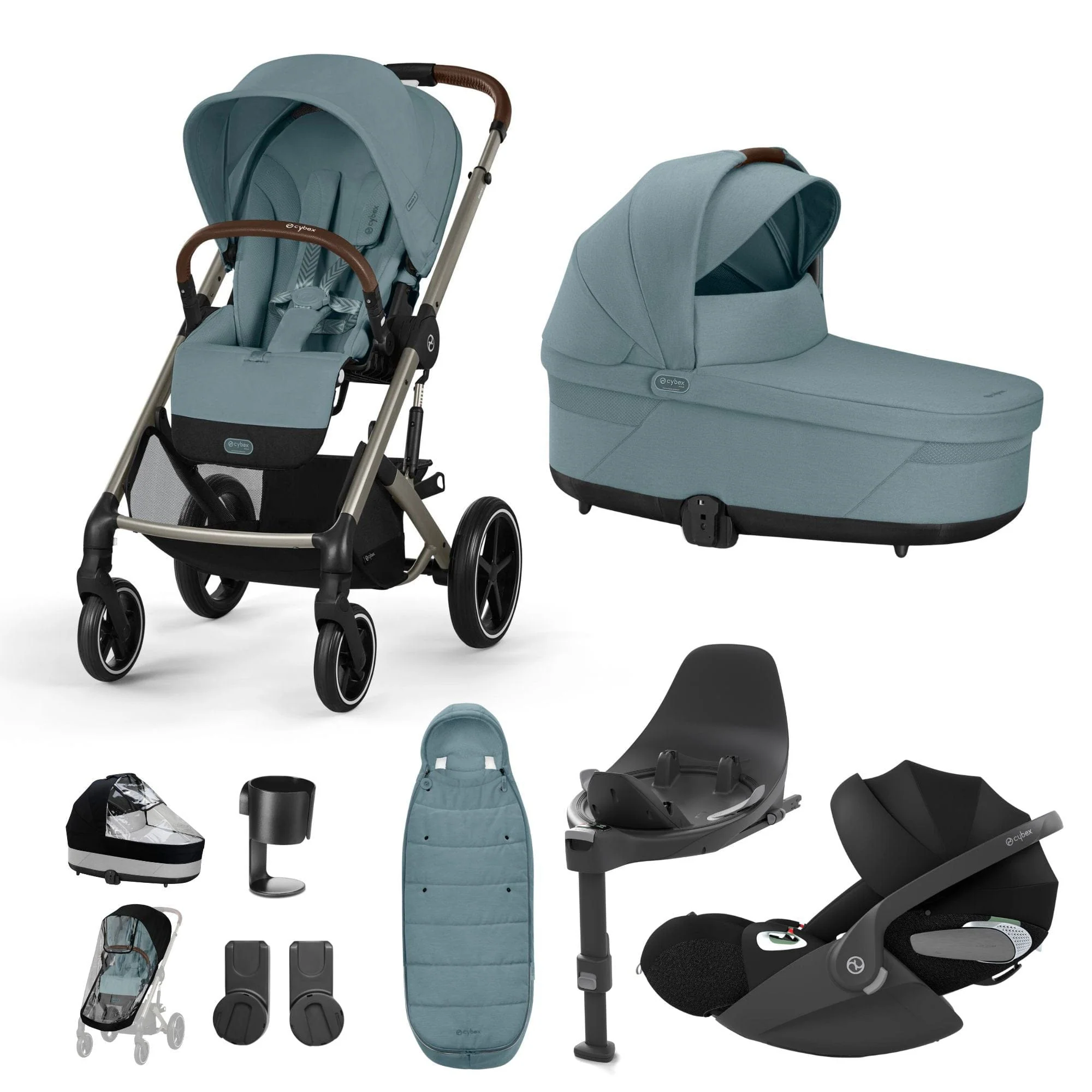 Cybex Balios S Lux Luxury Bundle - Taupe/Stormy Blue - Image 25