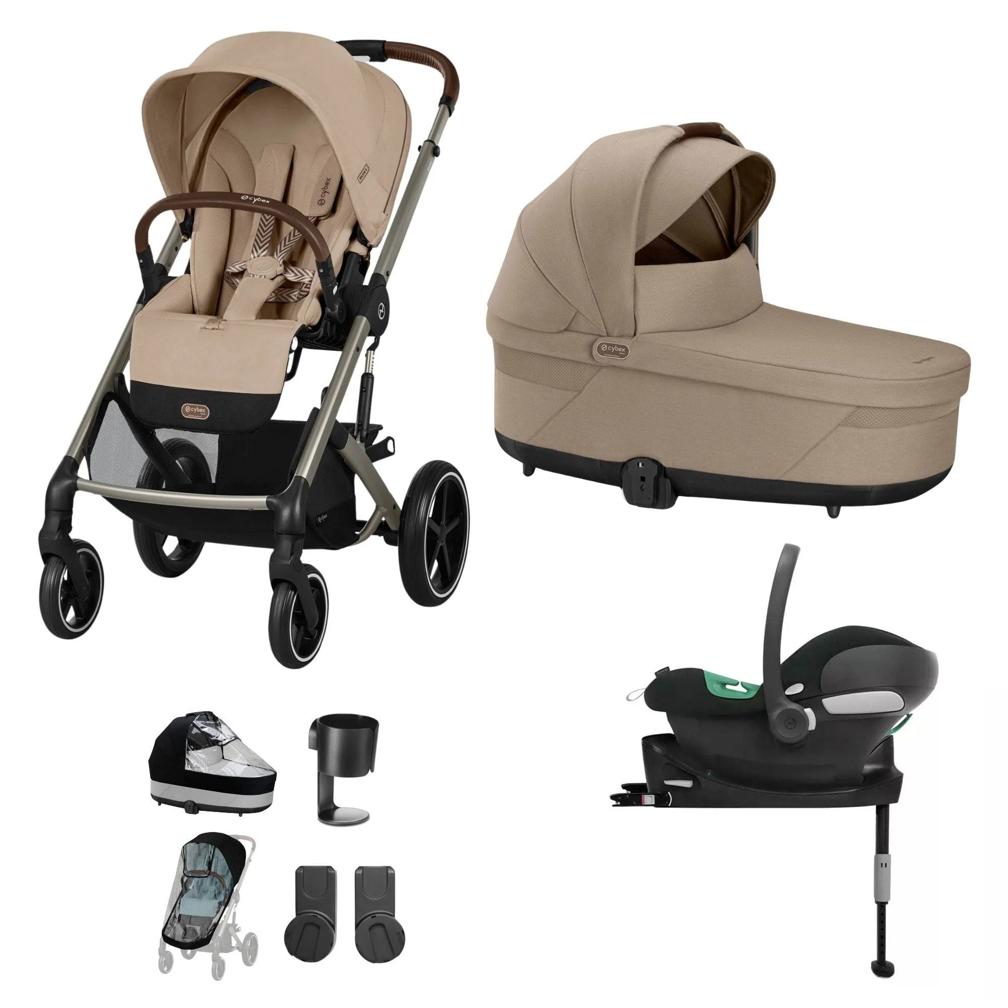 Cybex Balios S Lux Comfort Bundle - Taupe/Almond Beige - Image 21