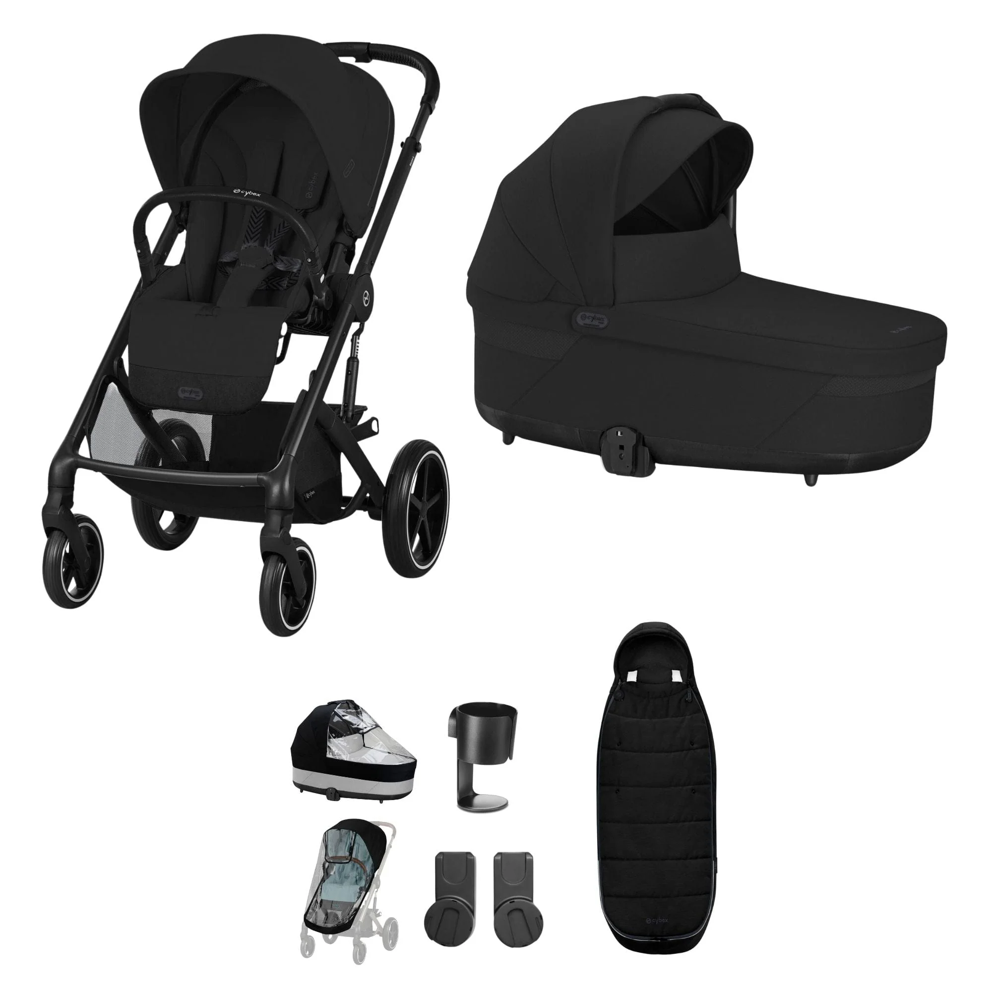Cybex Balios S Lux Essential Bundle - Black/Moon Black - Image 14