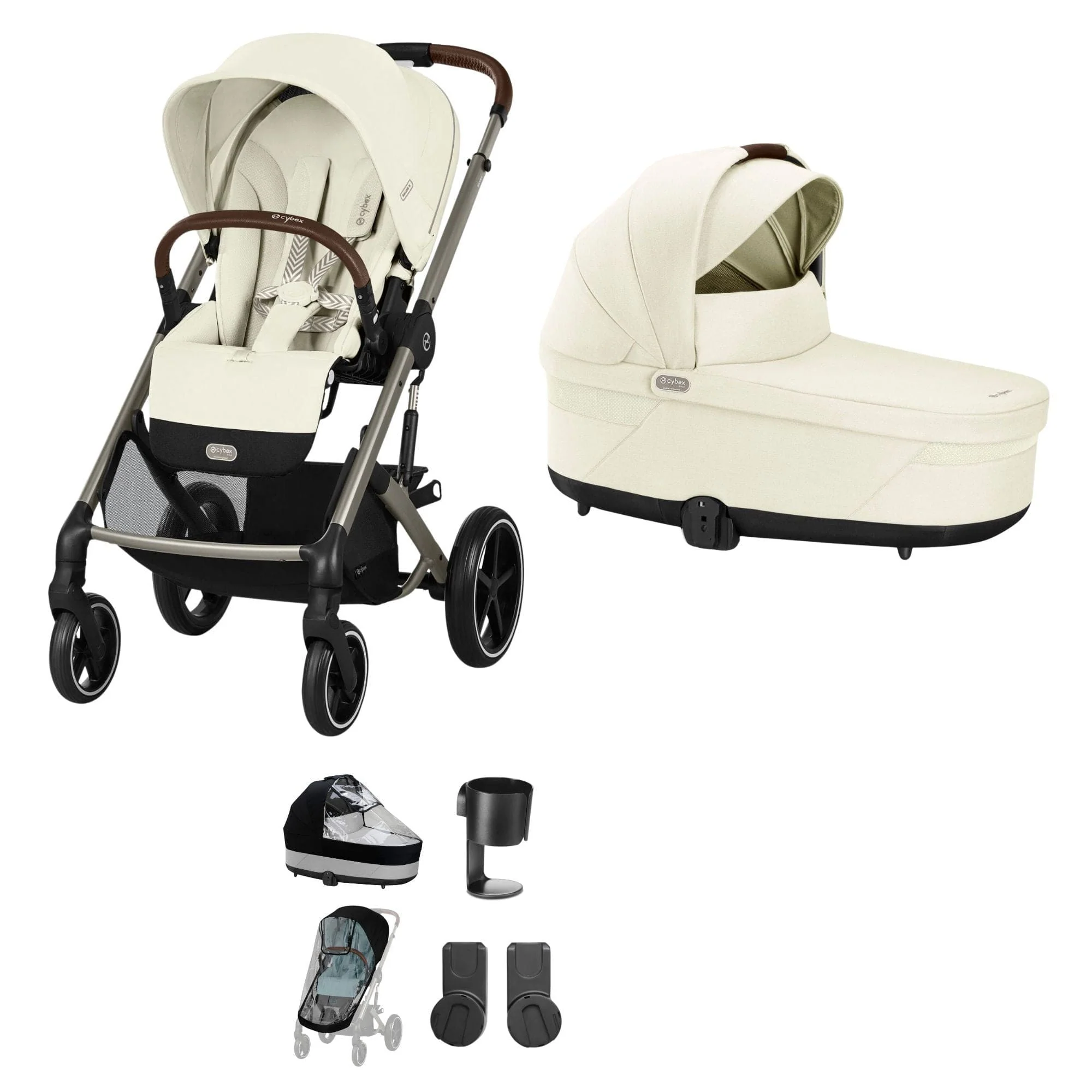 Cybex Balios S Lux Essential Bundle - Taupe/Seashell Beige - Image 15