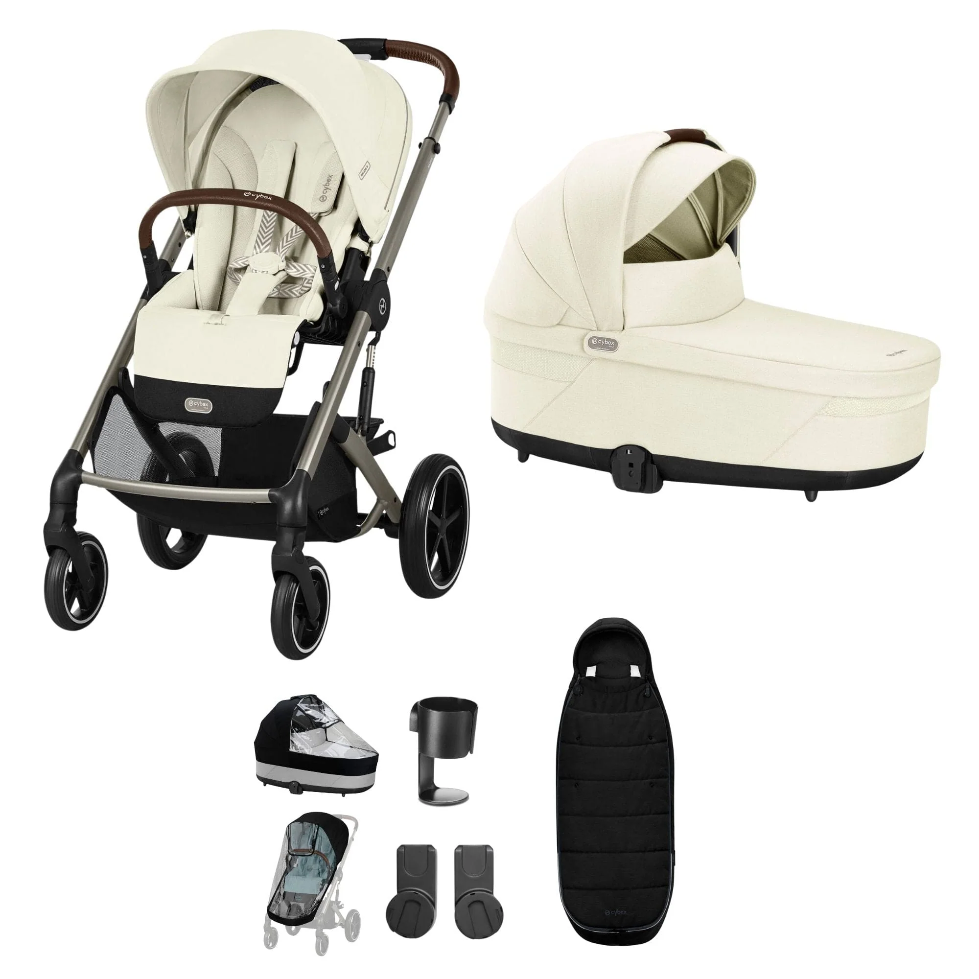 Cybex Balios S Lux Essential Bundle - Taupe/Seashell Beige - Image 16