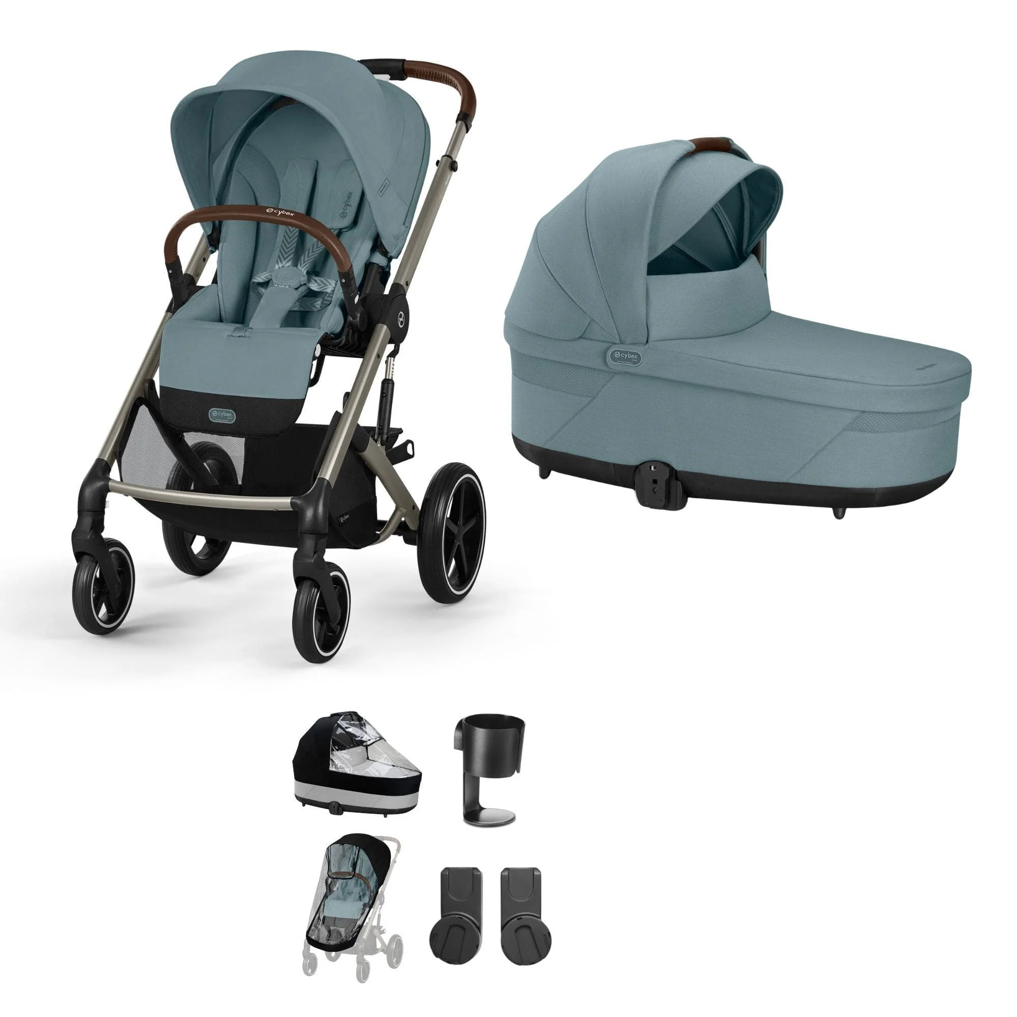 Cybex Balios S Lux Essential Bundle - Taupe/Stormy Blue - Image 20