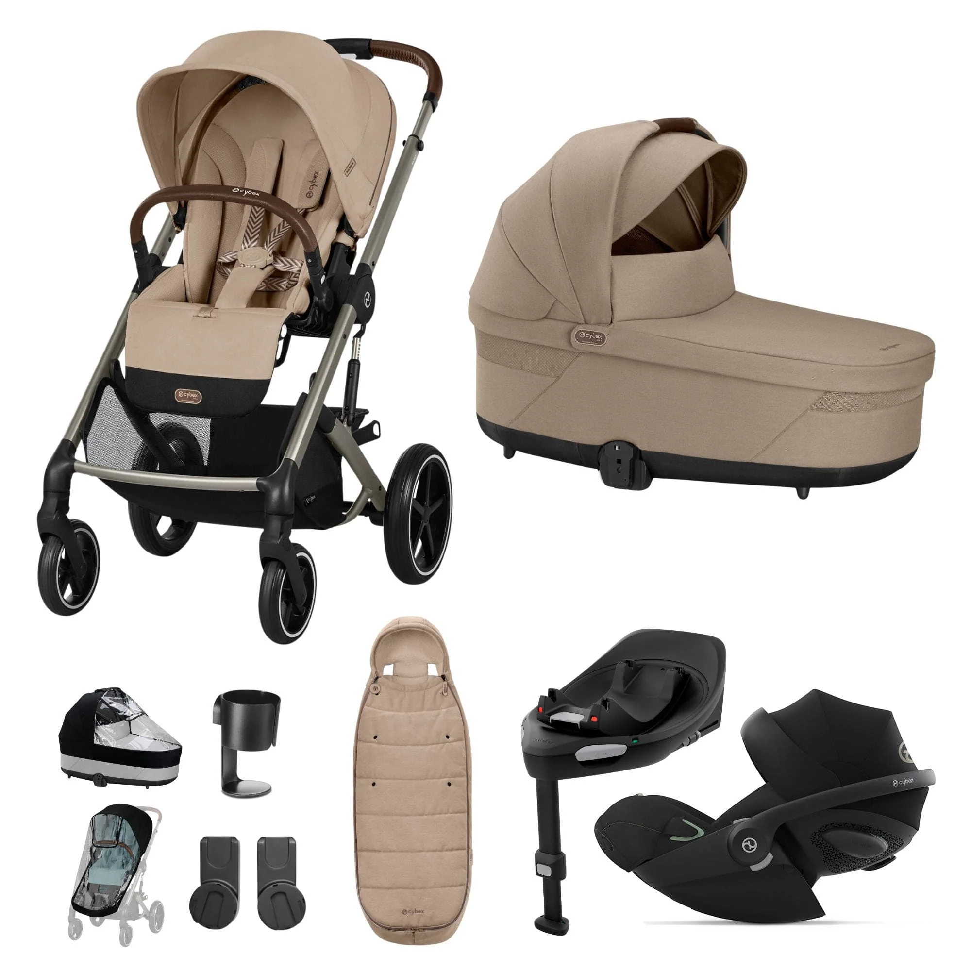 Cybex Balios S Lux Luxury Bundle - Taupe/Almond Beige - Image 22