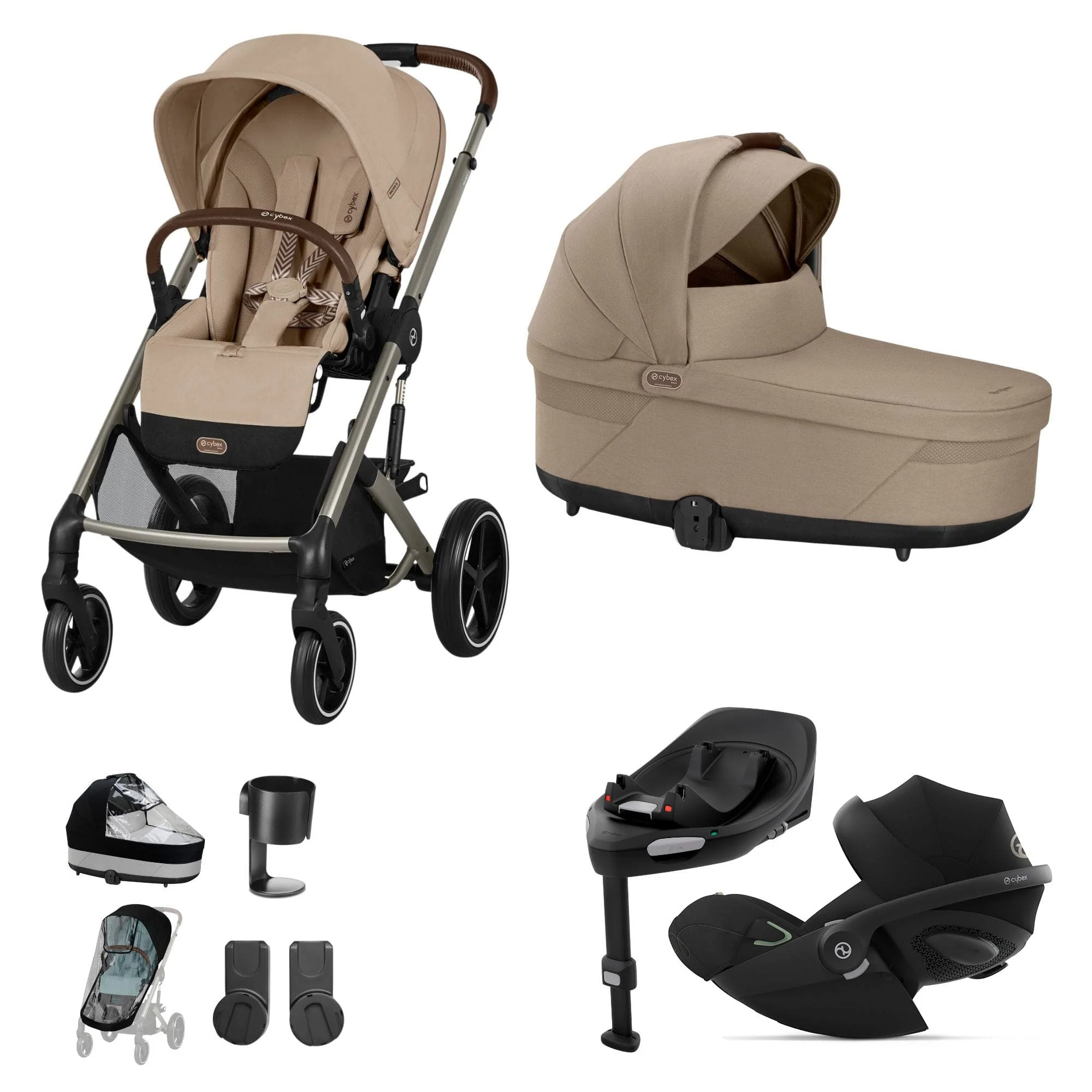 Cybex Balios S Lux Luxury Bundle - Taupe/Almond Beige - Image 23