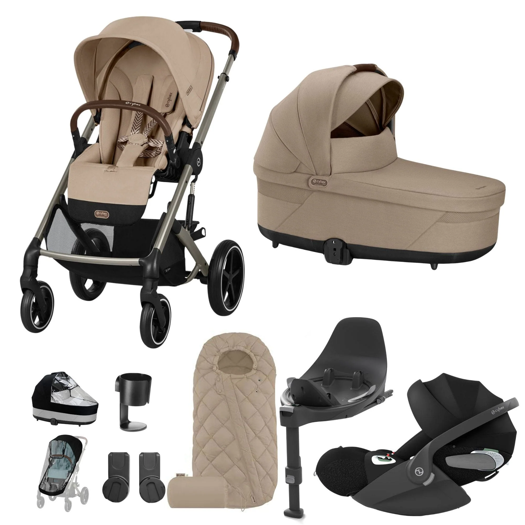 Cybex Balios S Lux Luxury Bundle - Taupe/Almond Beige - Image 24