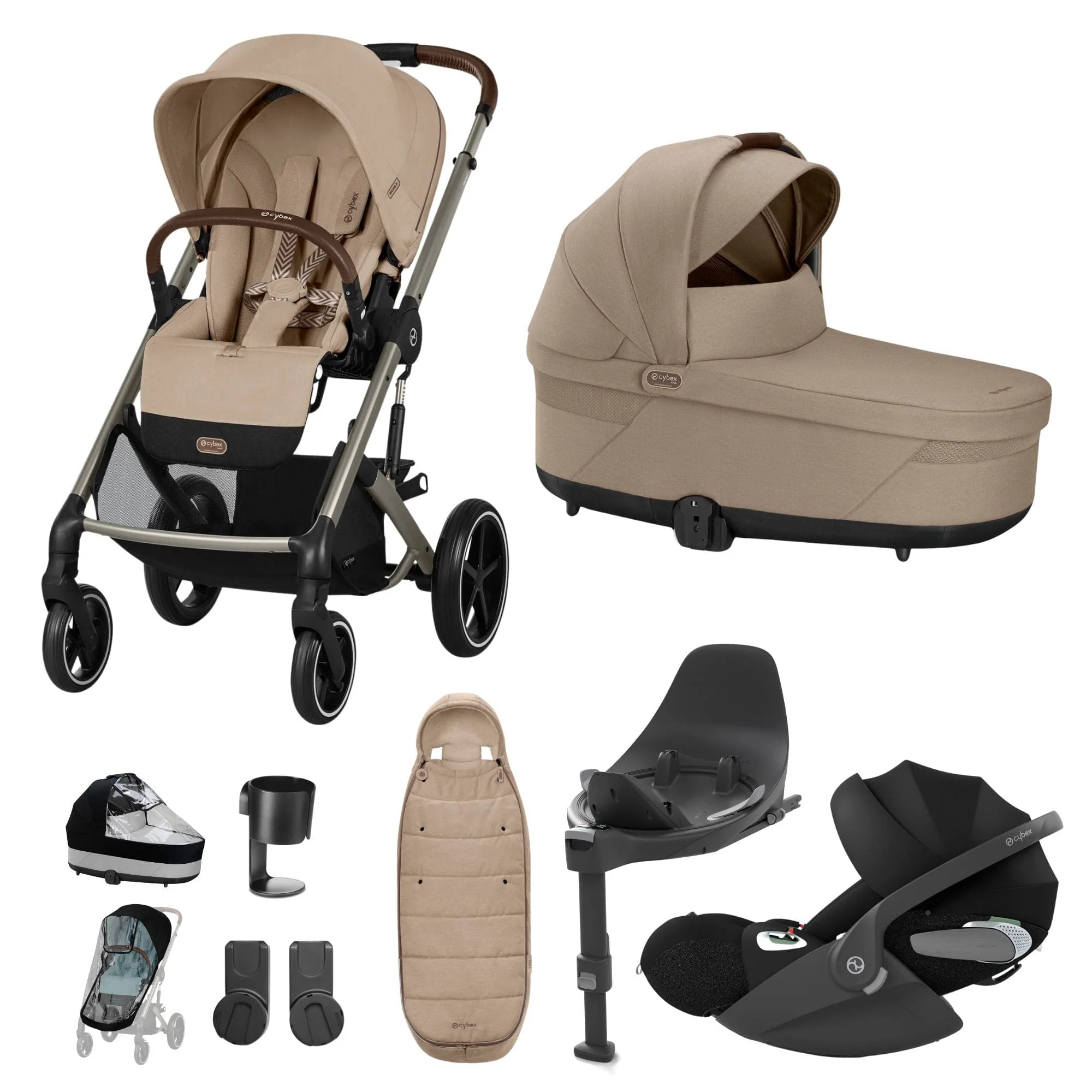 Cybex Balios S Lux Luxury Bundle - Taupe/Almond Beige - Image 25