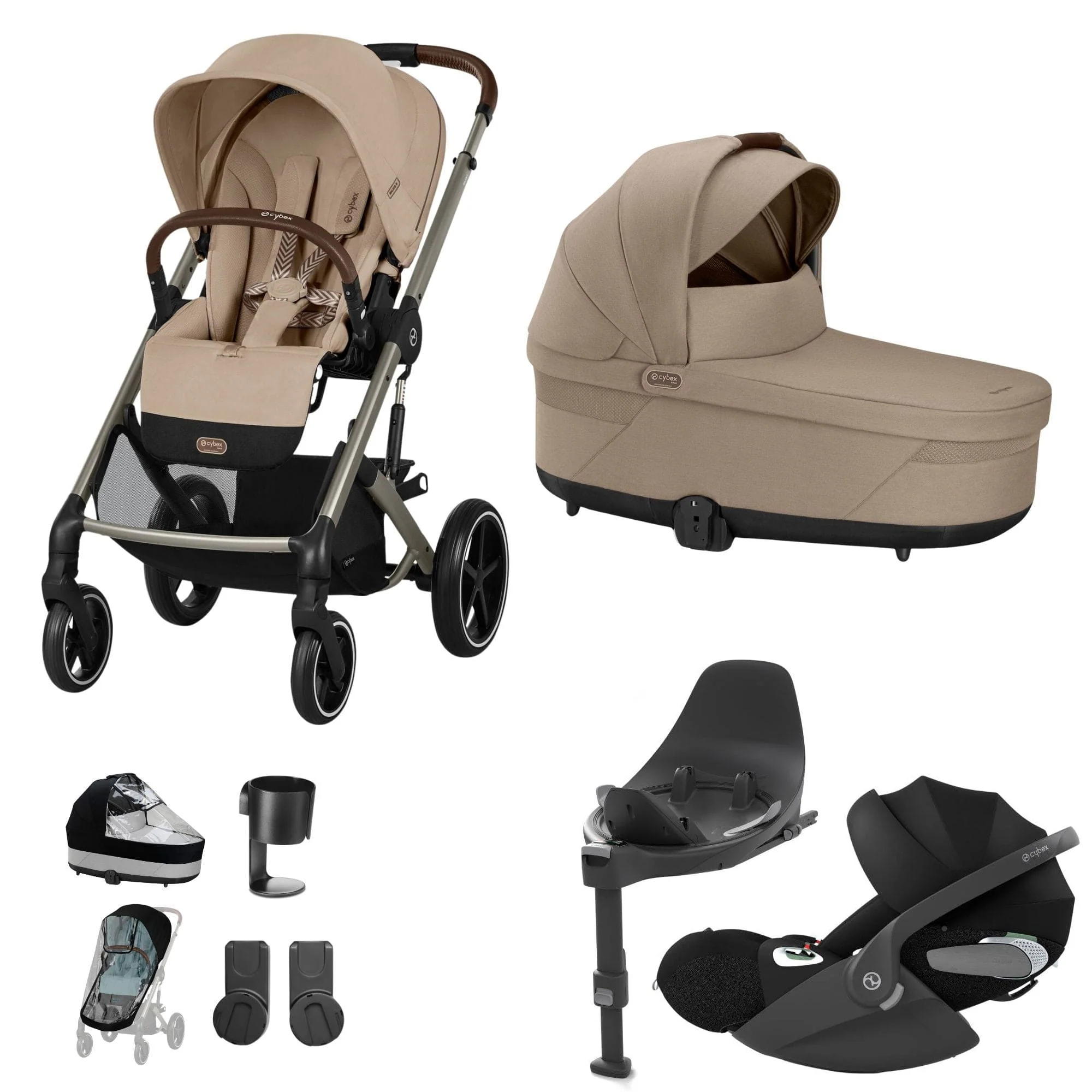 Cybex Balios S Lux Luxury Bundle - Taupe/Almond Beige - Image 26