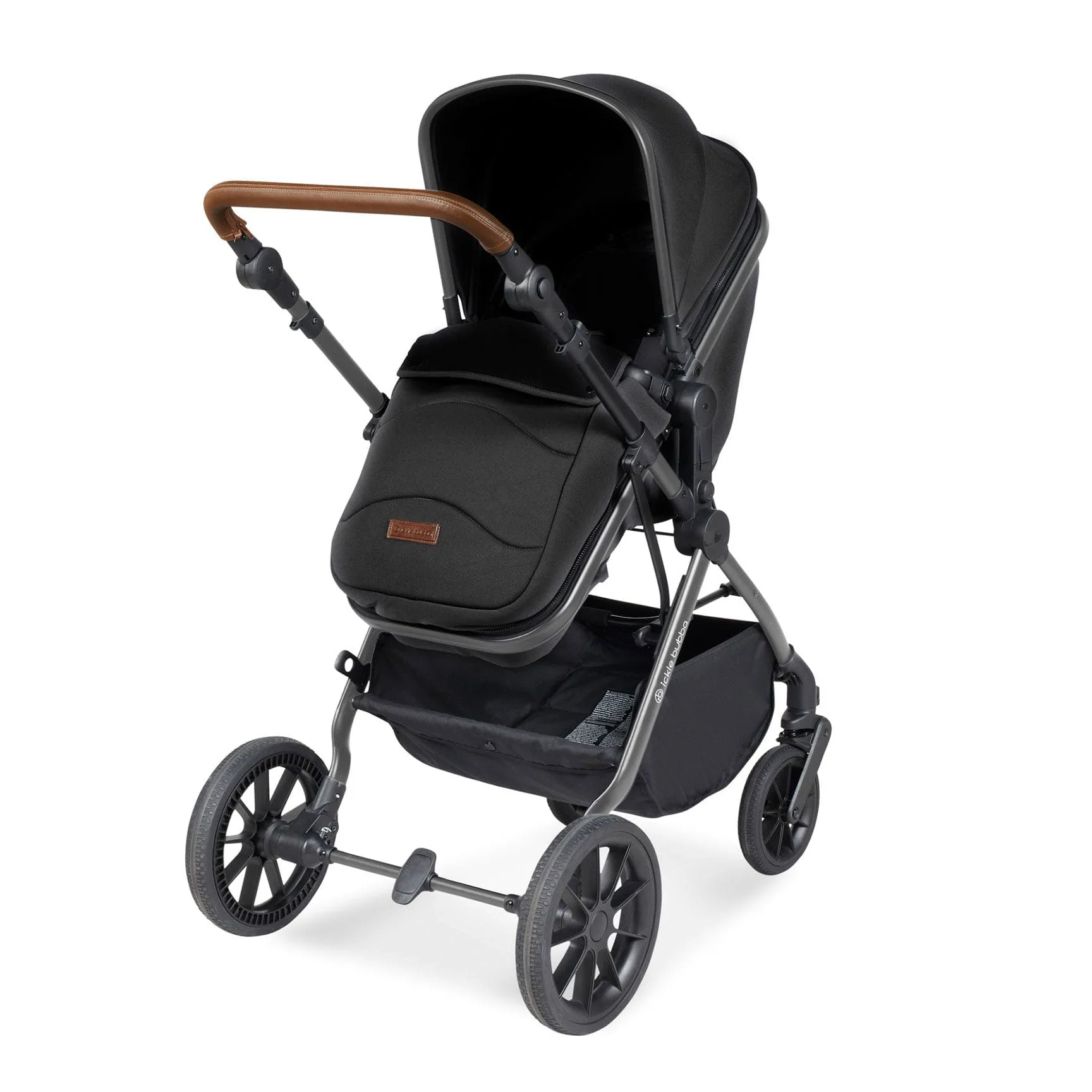 Ickle Bubba Cosmo 2 in 1 Plus Carrycot & Pushchair - Gun metal/Black - Image 9
