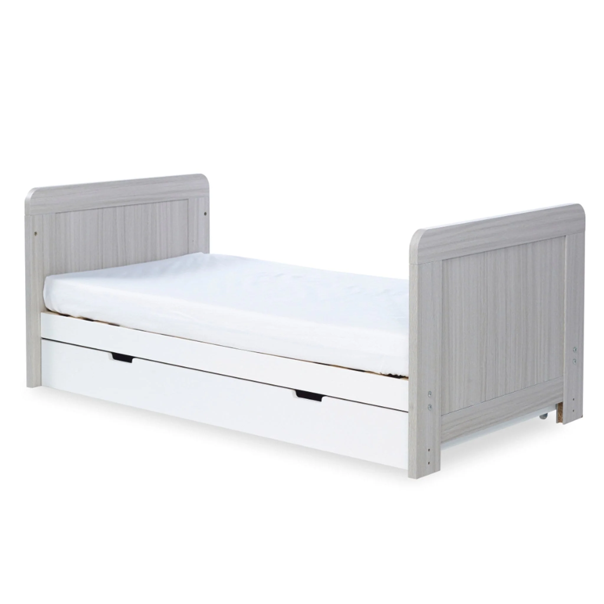 Ickle Bubba Pembrey Cotbed & Under Drawer Ash Grey & White - Image 10
