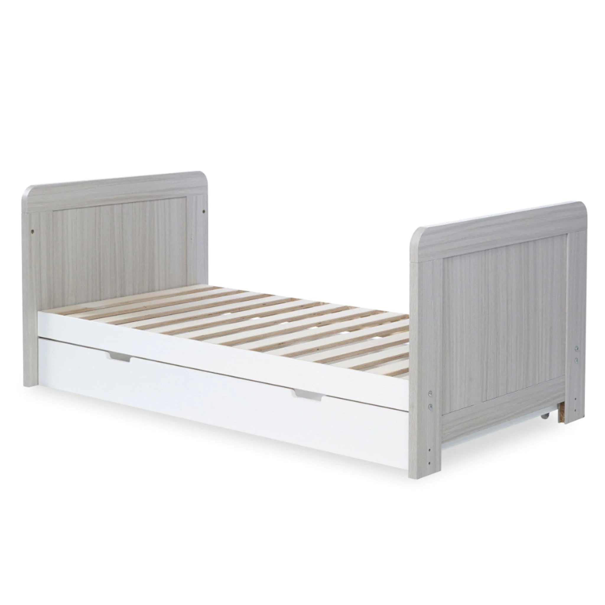 Ickle Bubba Pembrey Cotbed & Under Drawer Ash Grey & White - Image 12