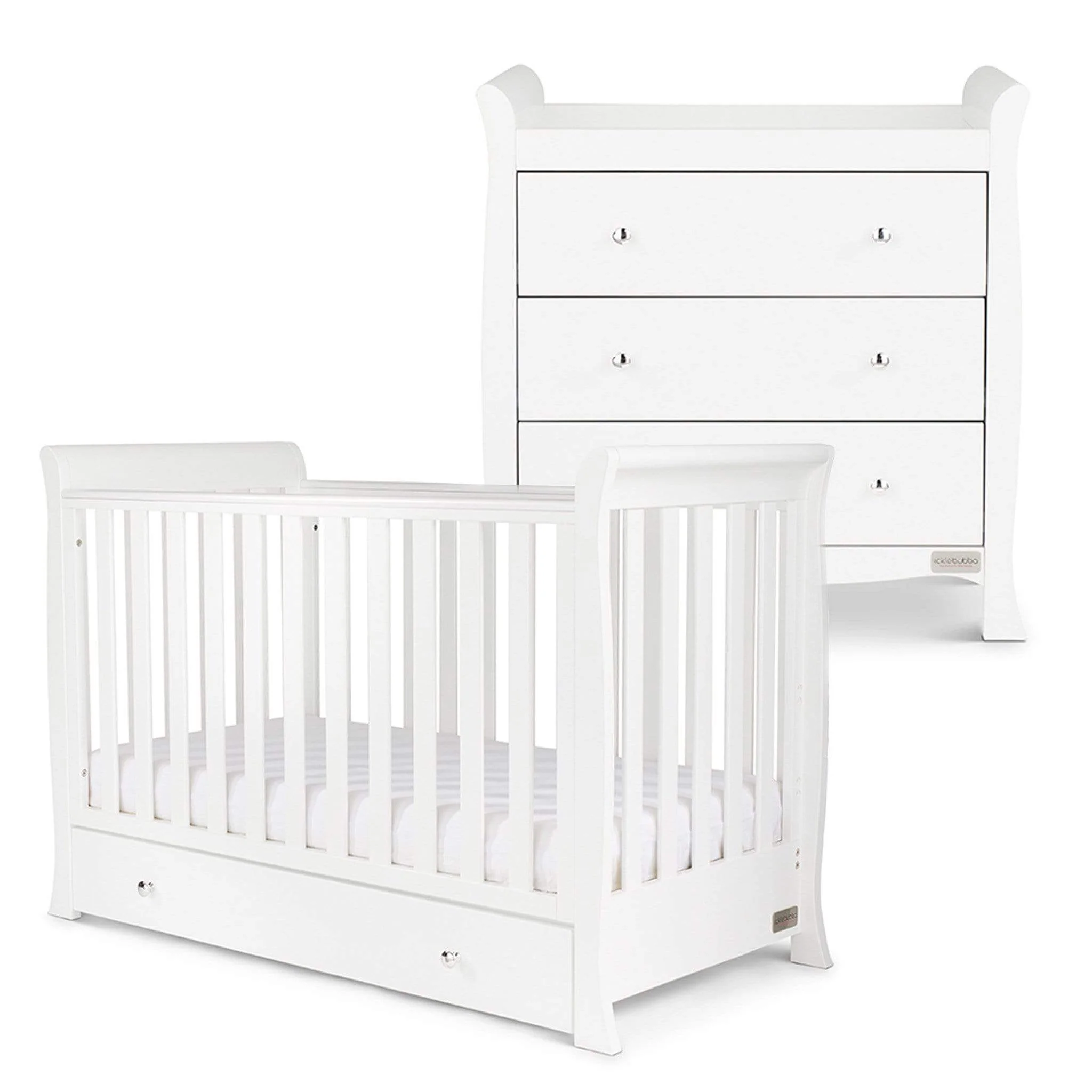 Ickle Bubba Snowdon 4 in 1 Mini 2 Piece Furniture Set - White - Image 9