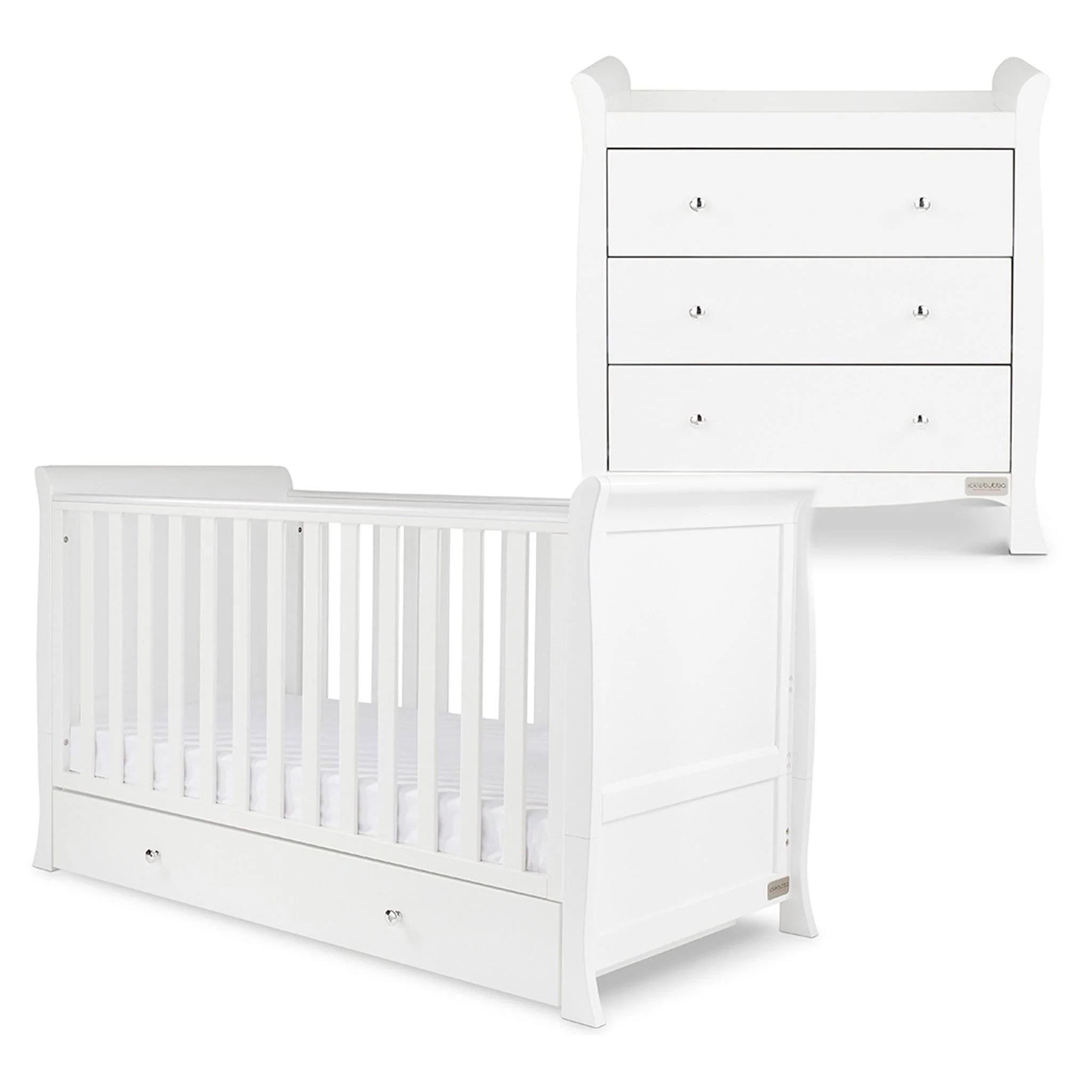 Ickle Bubba Snowdon Classic 2 Piece Furniture Set - White - Image 7