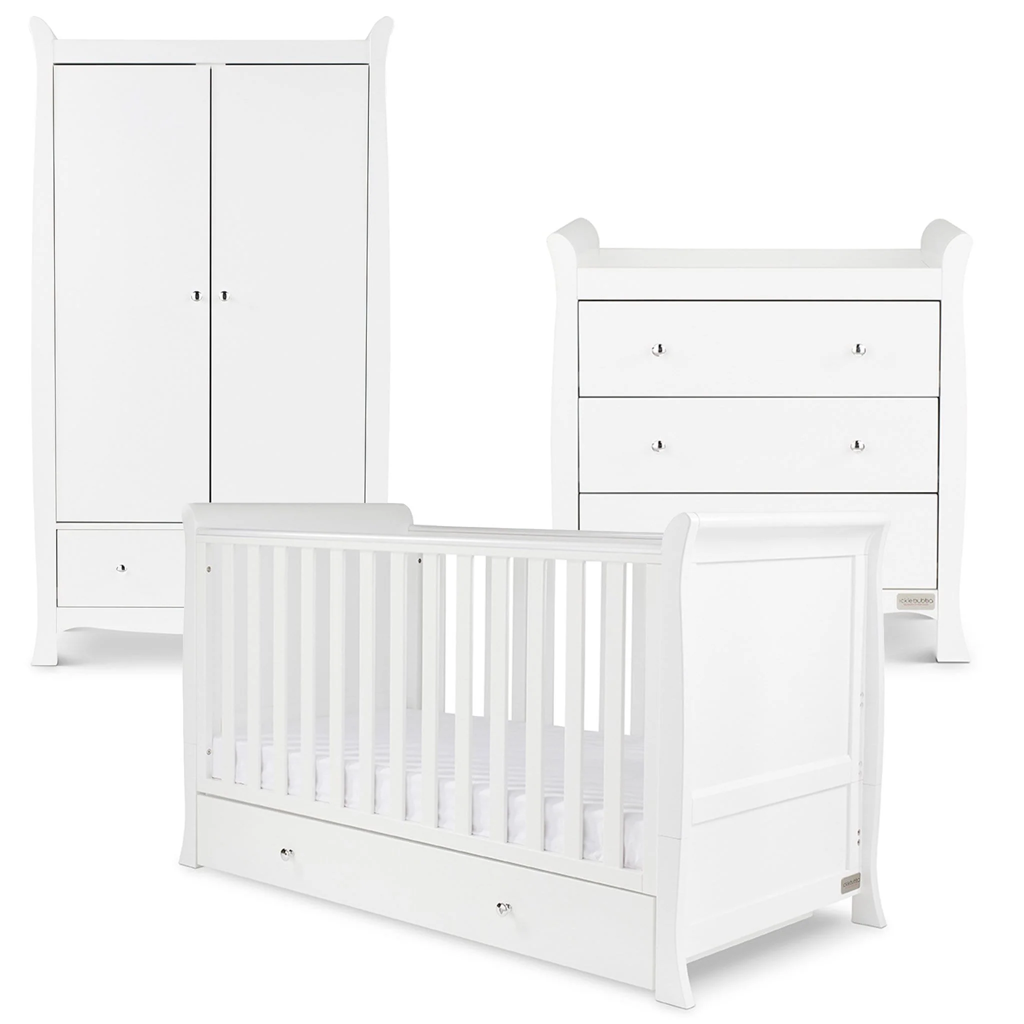 Ickle Bubba Snowdon Classic 3 Piece Furniture Set - White - Image 9