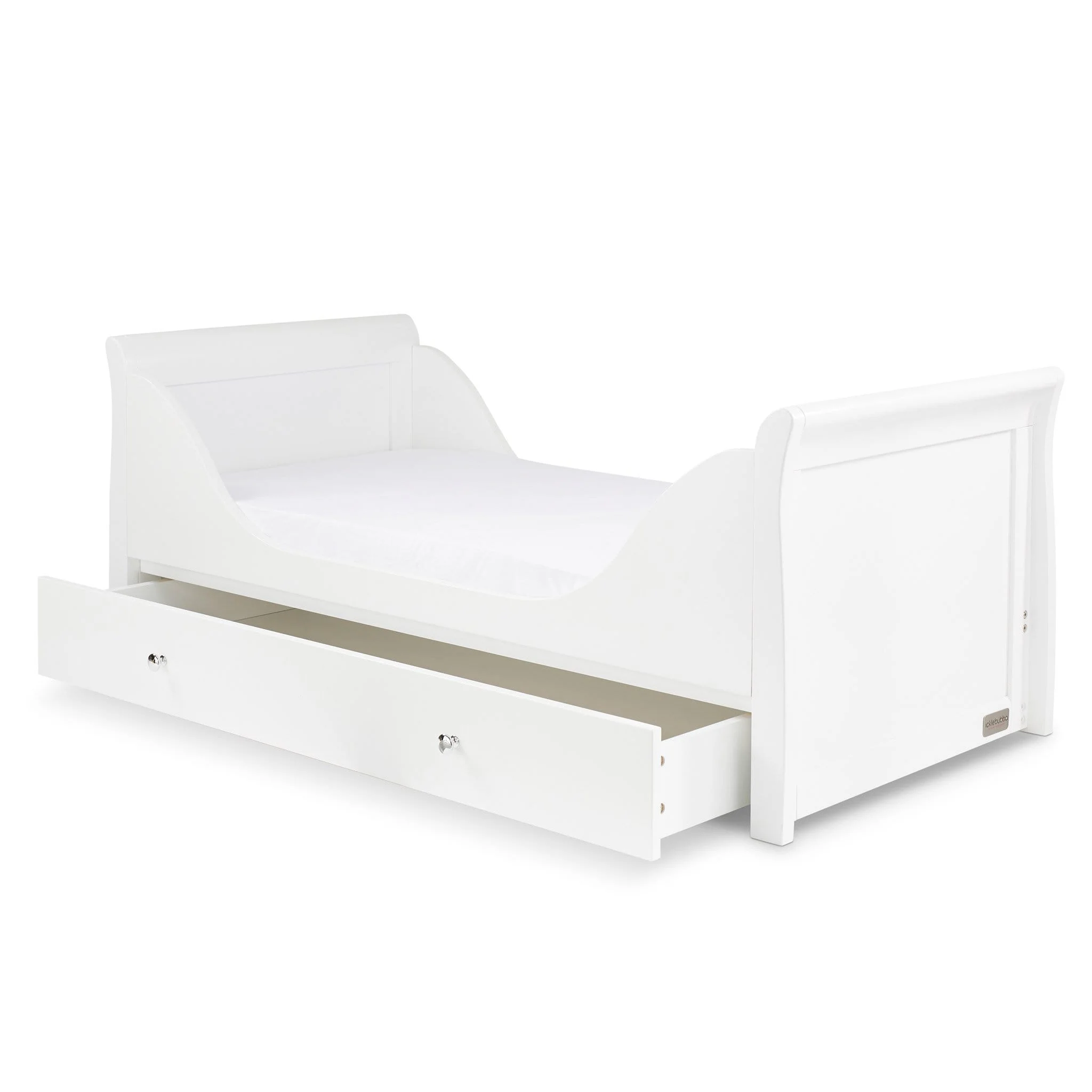 Ickle Bubba Snowdon Classic Cot Bed - White - Image 11