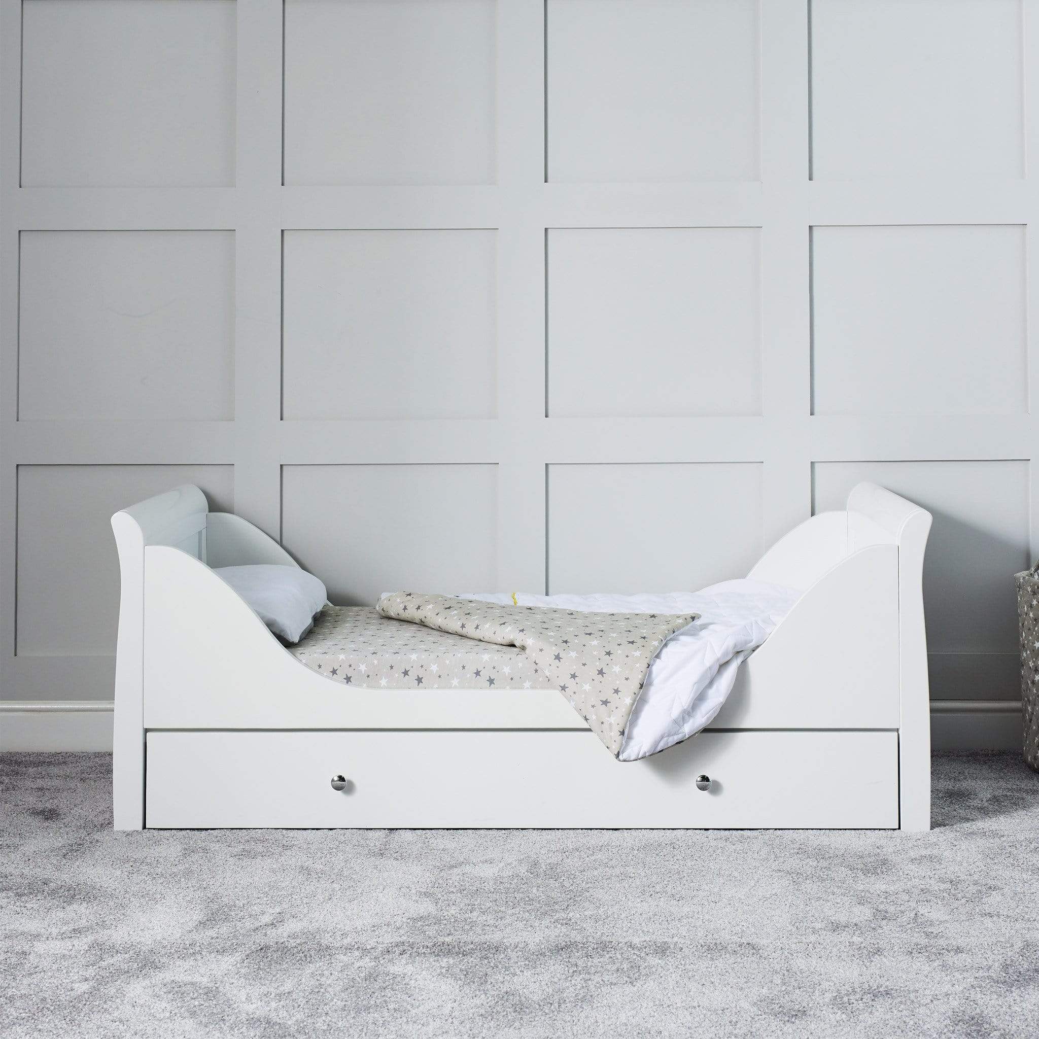 Ickle Bubba Snowdon Classic Cot Bed - White - Image 5