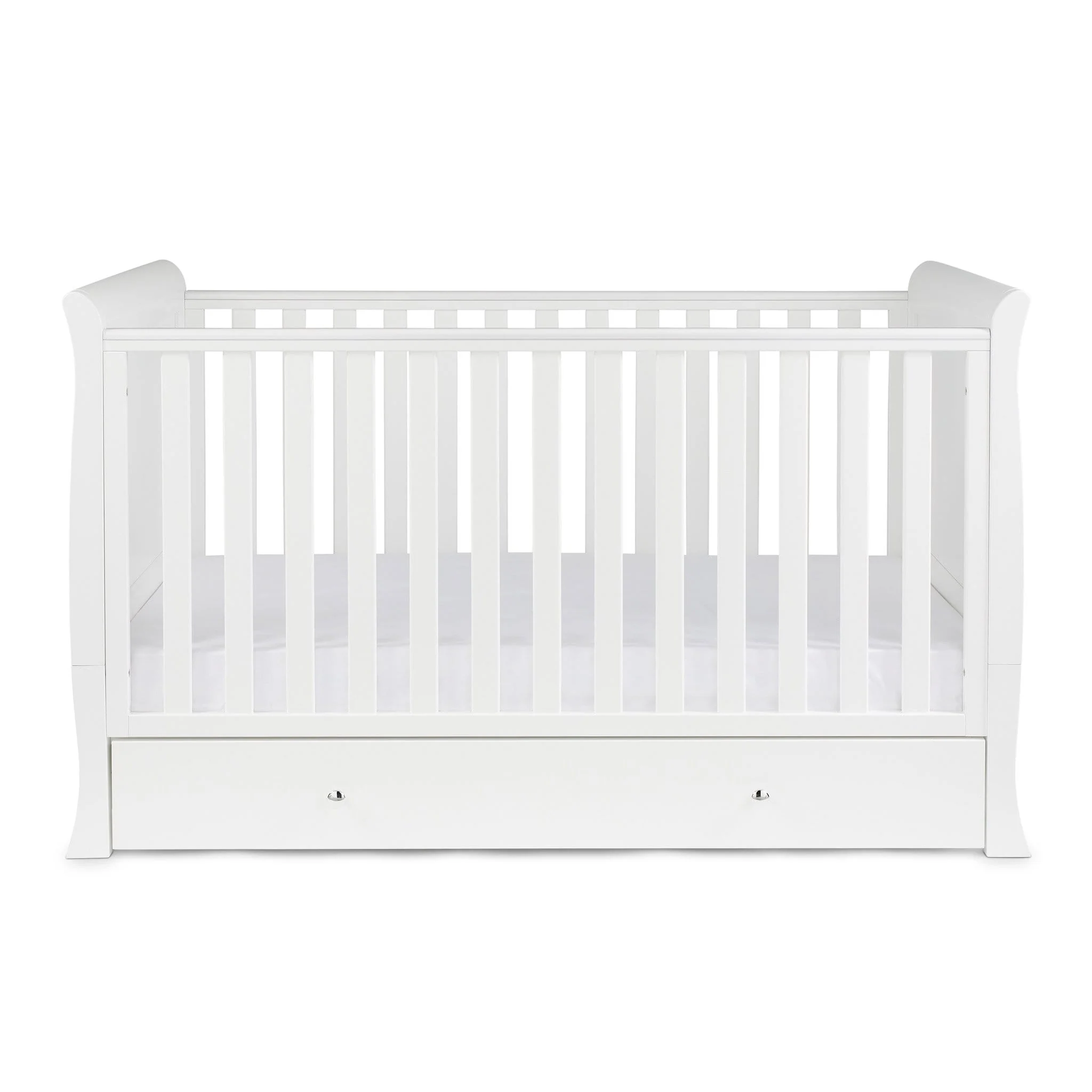 Ickle Bubba Snowdon Classic Cot Bed - White - Image 7