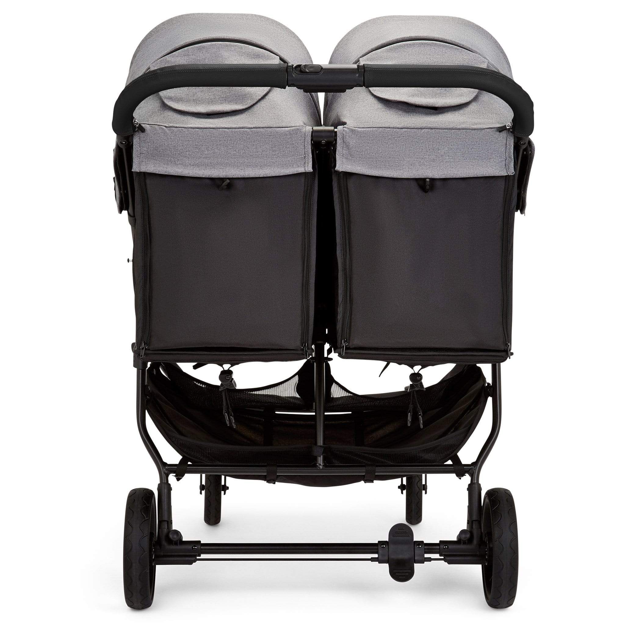 Ickle Bubba Venus Double Stroller - Black/Space Grey/Black - Image 7