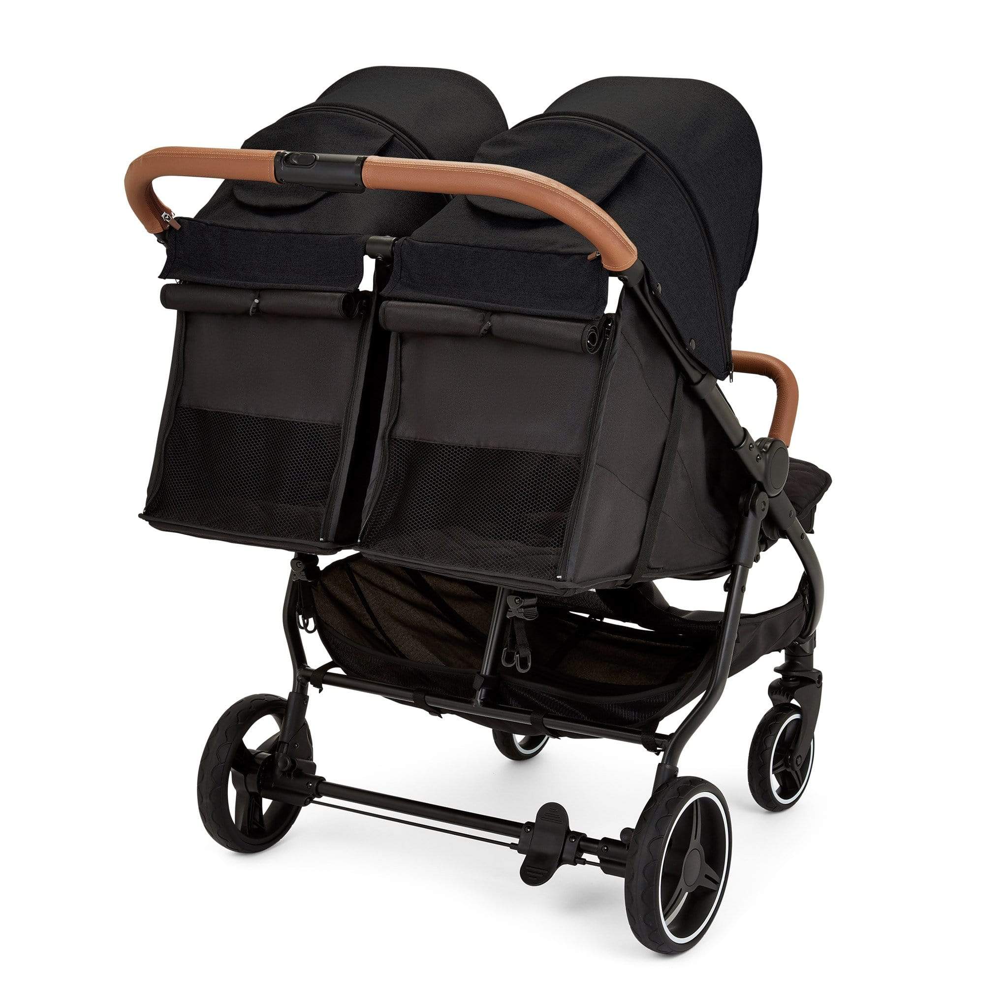Ickle Bubba Venus Prime Double Stroller - Black/Black/Tan - Image 10