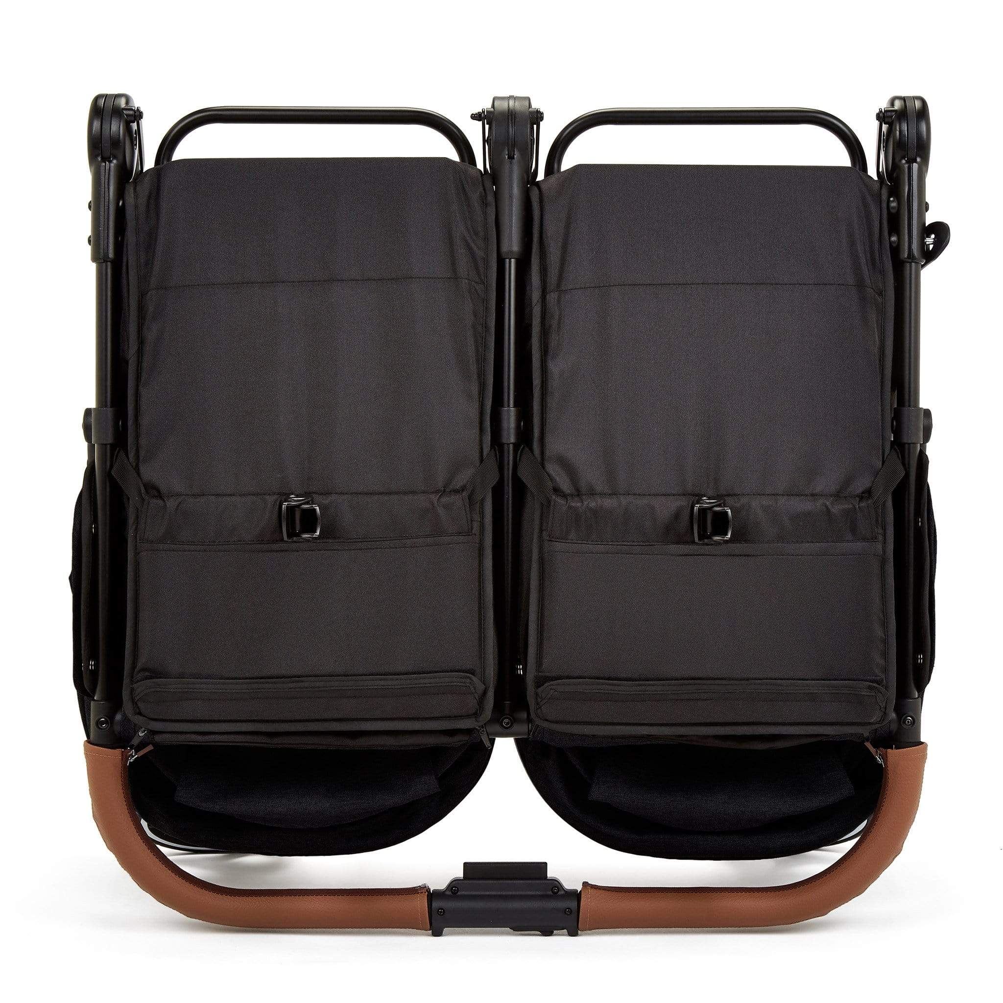 Ickle Bubba Venus Prime Double Stroller - Black/Black/Tan - Image 6