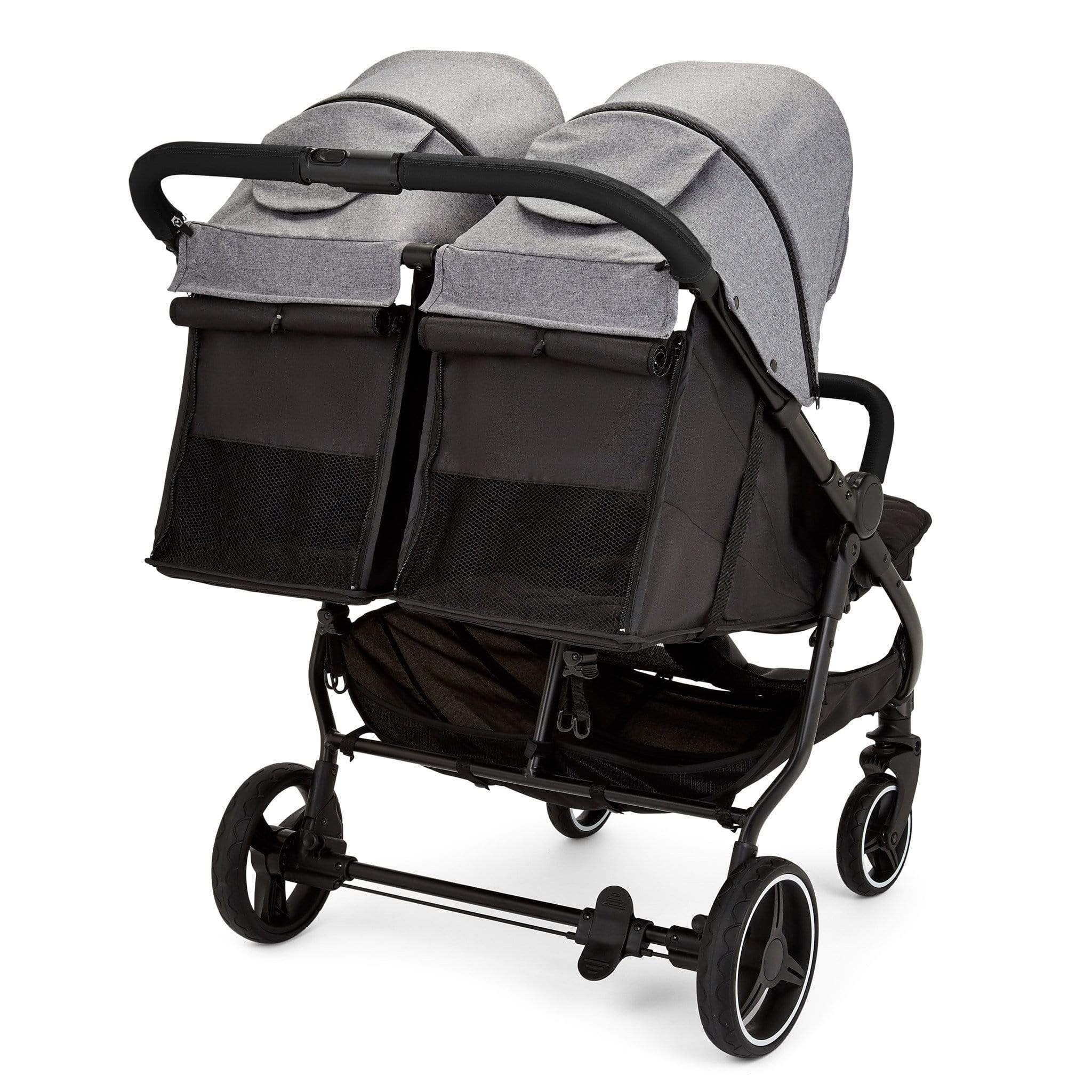 Ickle Bubba Venus Prime Double Stroller - Black/Space Grey/Black - Image 12