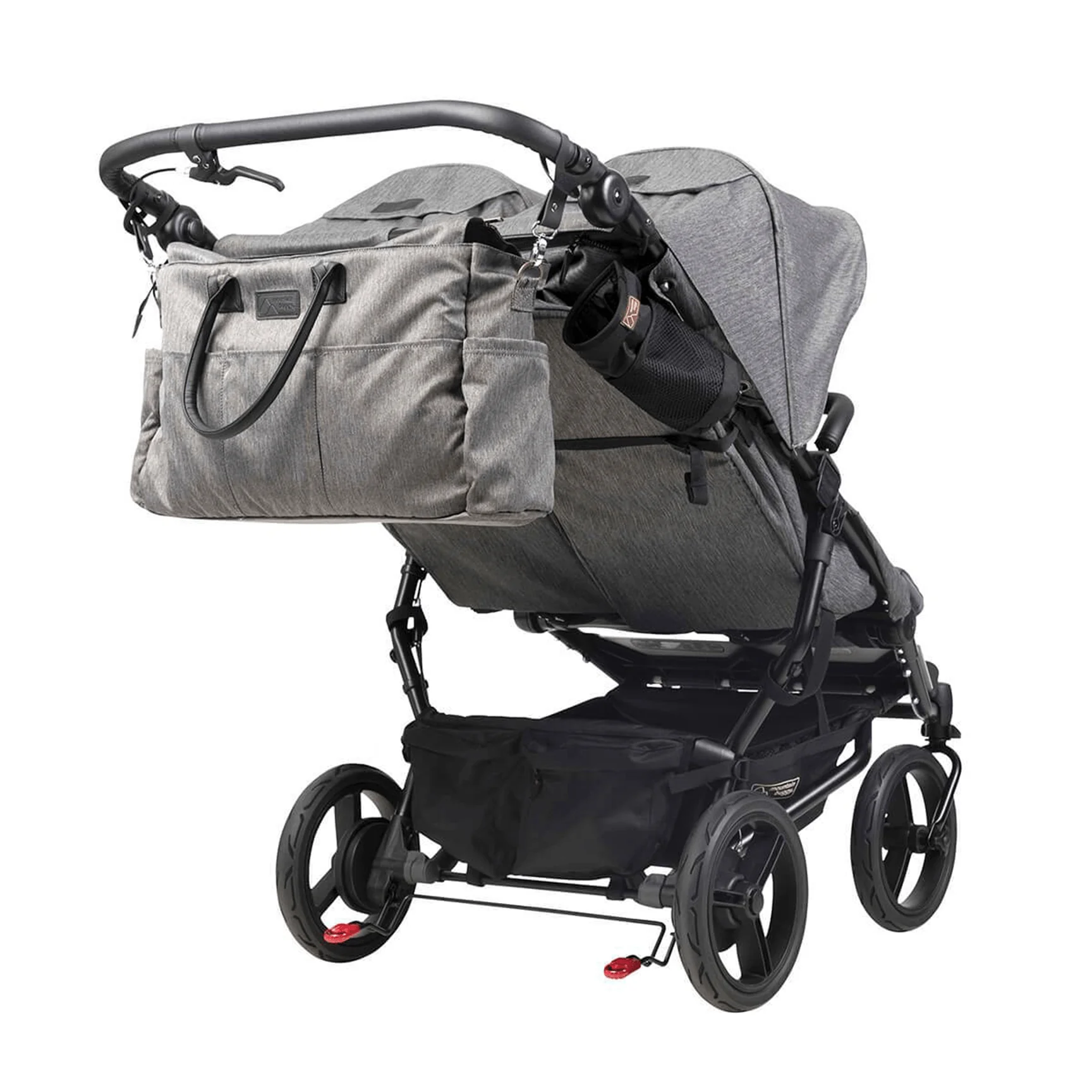 Mountain Buggy Duet Luxury with Satchel - Herringbone - Image 6