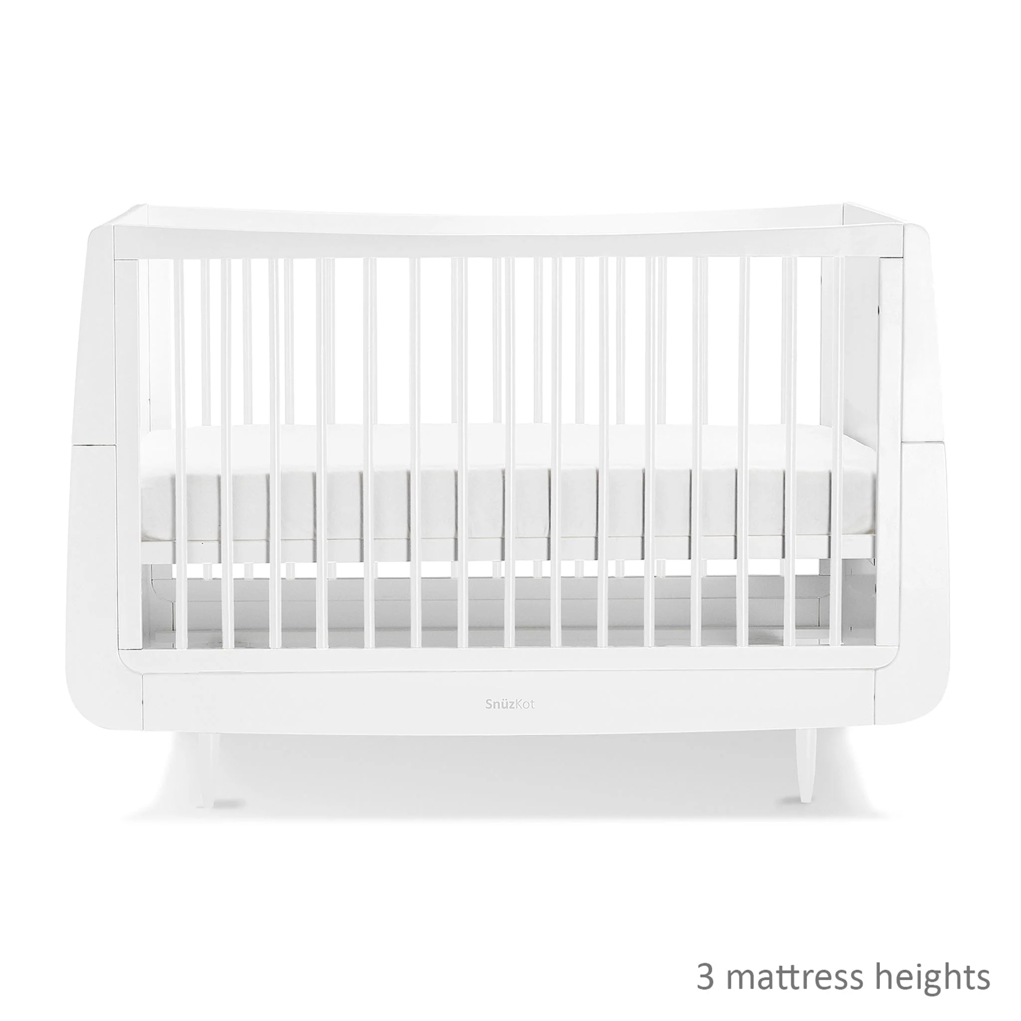 SnüzKot Skandi 3 Piece Nursery Furniture Set - White - Image 5