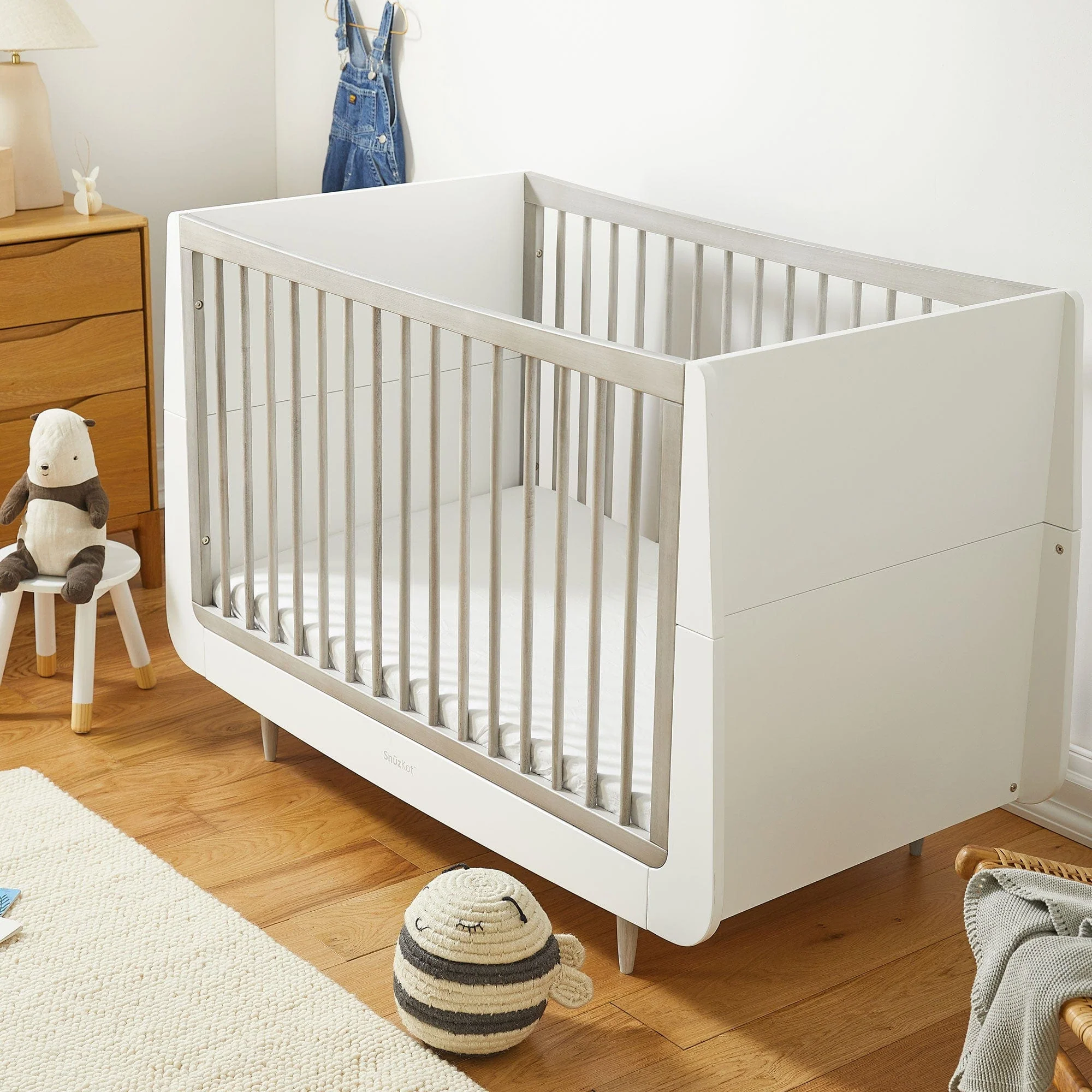 SnüzKot Skandi 2 Piece Nursery Furniture Set - Silver Birch - Image 4