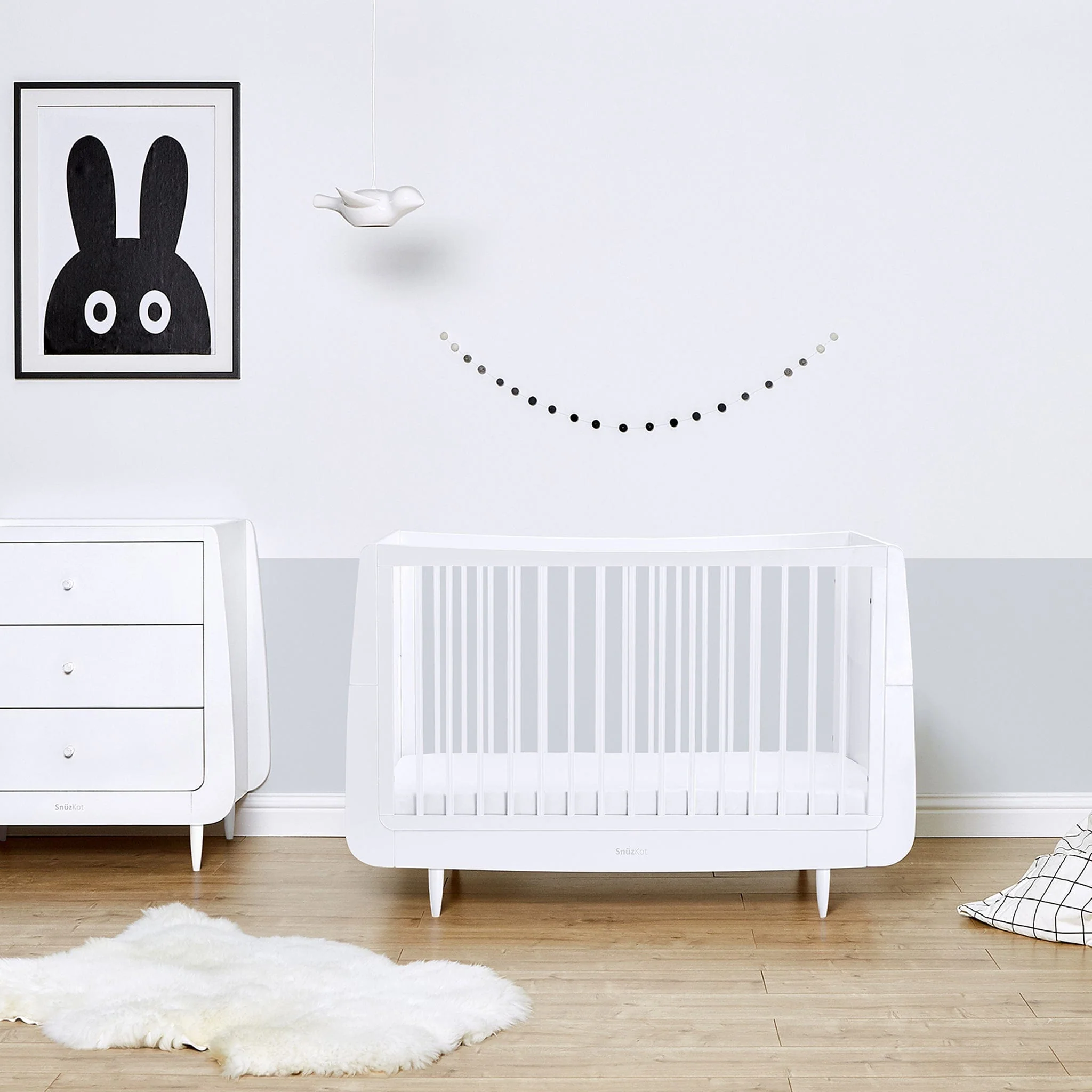 SnüzKot Skandi Cot Bed - White - Image 8